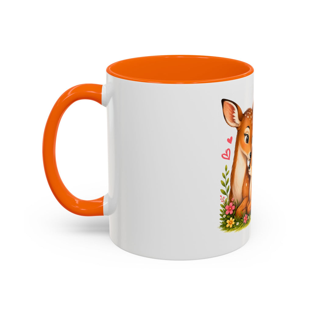 Mother and Baby Deer Accent Coffee Mug — "Together is my Favourite Place to be"