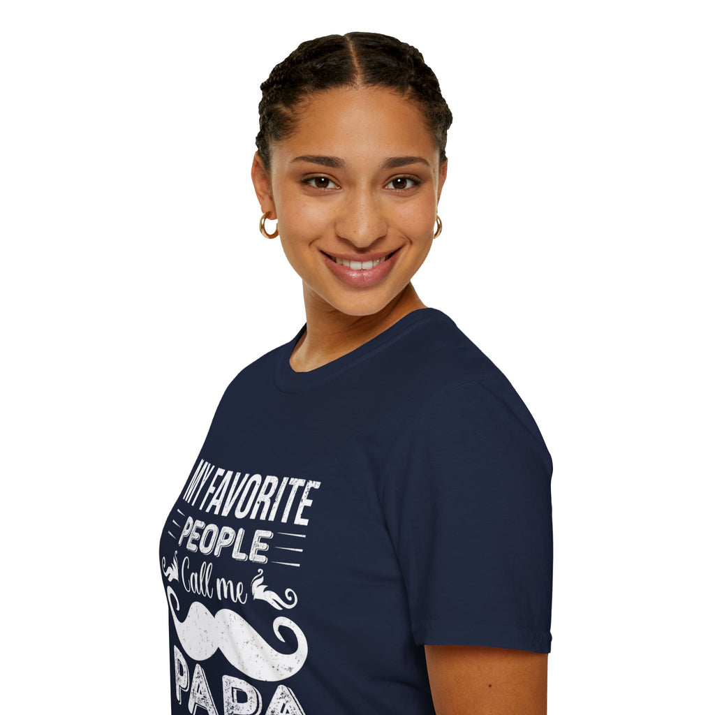 Papa T-Shirt — “My Favorite People Call Me Papa” Vintage Family Gift