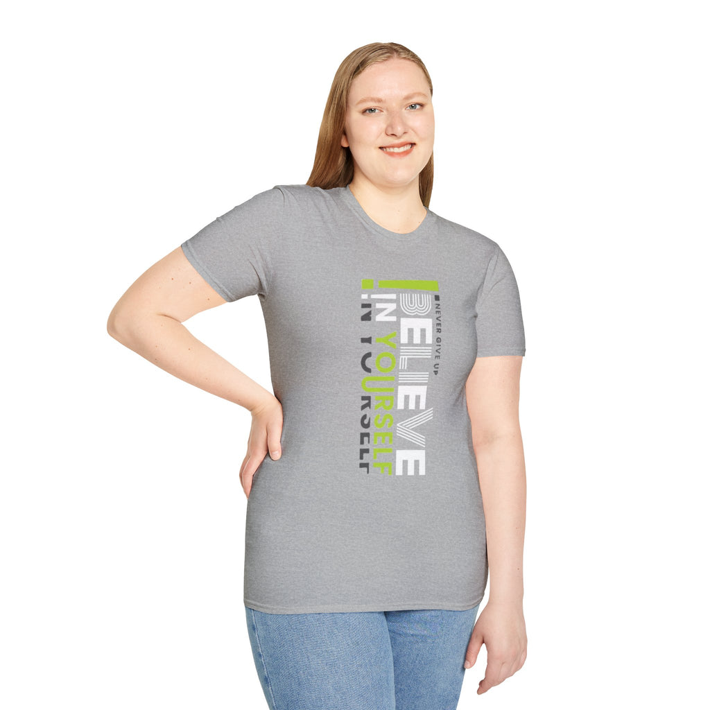 T-Shirt — "Be Yourself" Vertical Motivational Graphic Tee