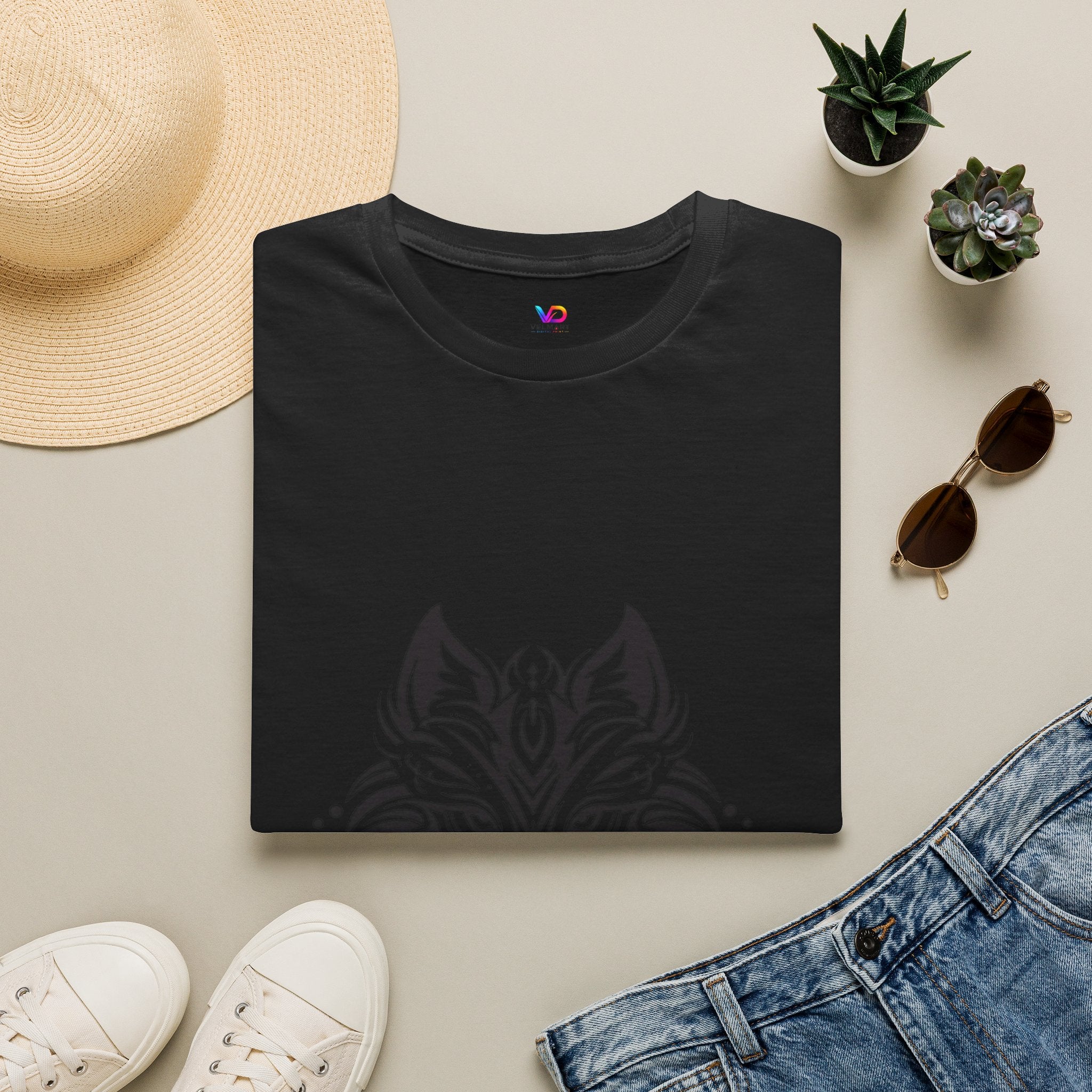 Wolf Mandala T-Shirt — Tribal Geometric Wolf Art Tee