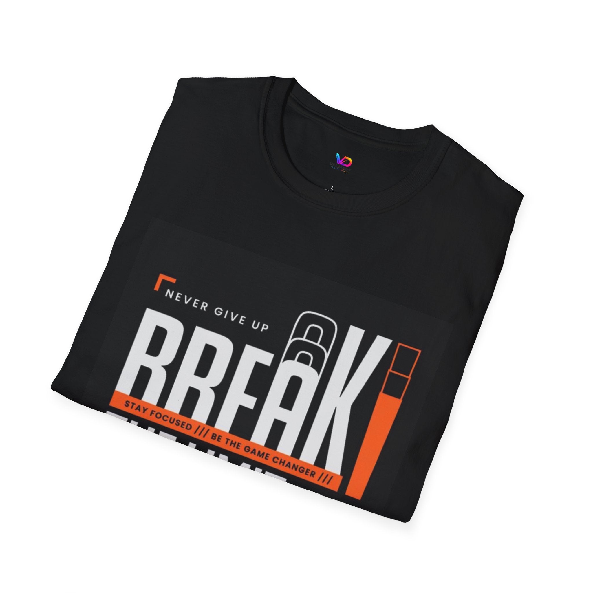 Break the Limit T-Shirt — “Never Give Up, Break” Motivational Graphic Tee