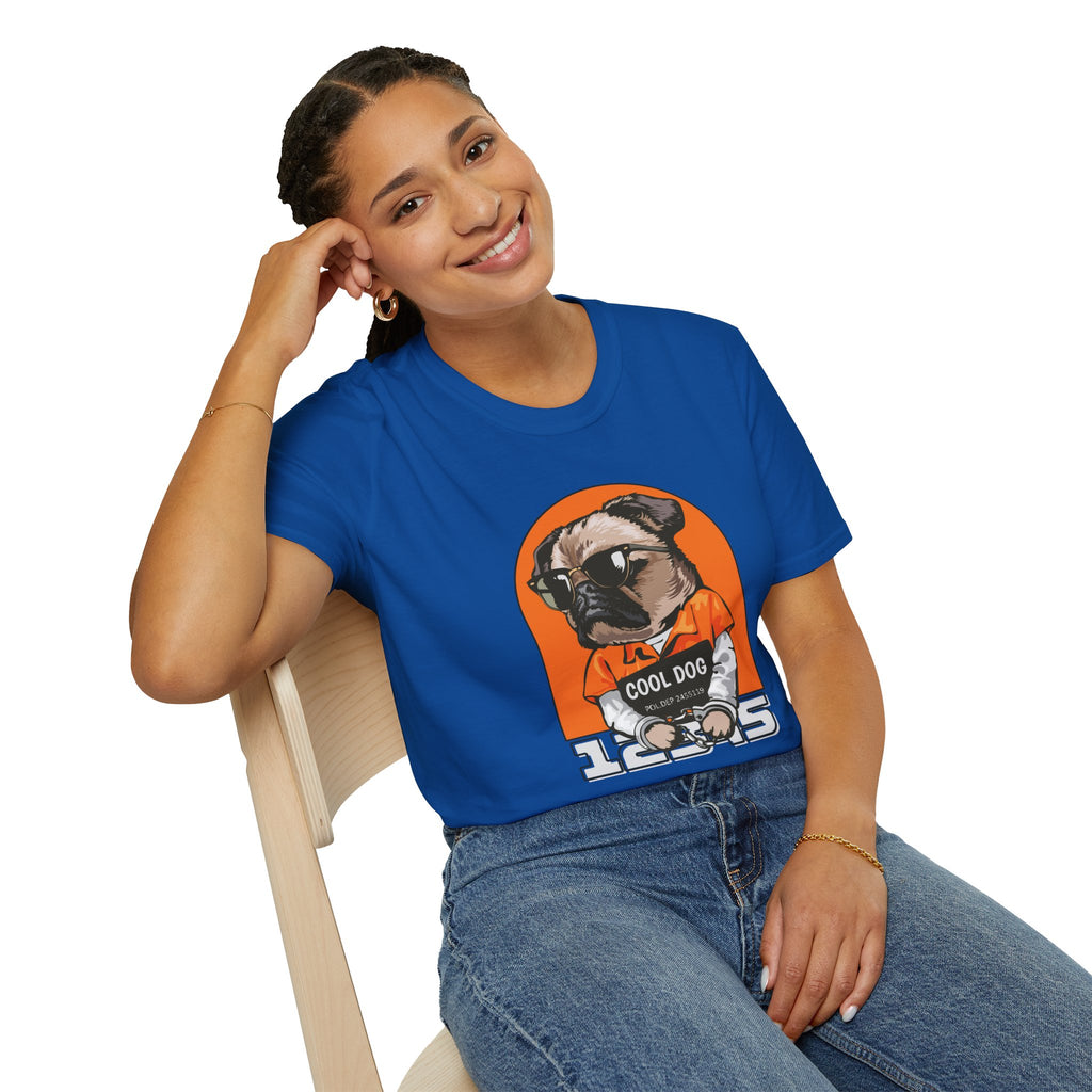 Cool Dog Tee — Retro Pug Graphic T‑Shirt