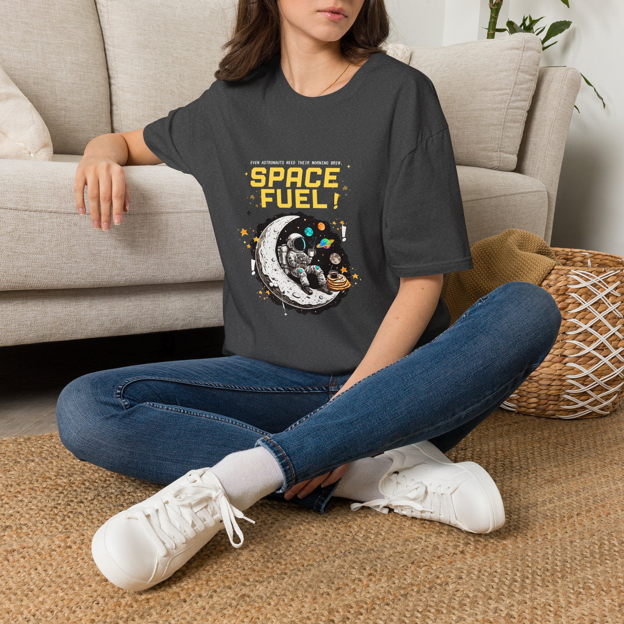 Space Fuel T-Shirt — Retro Planet Donut Graphic Tee