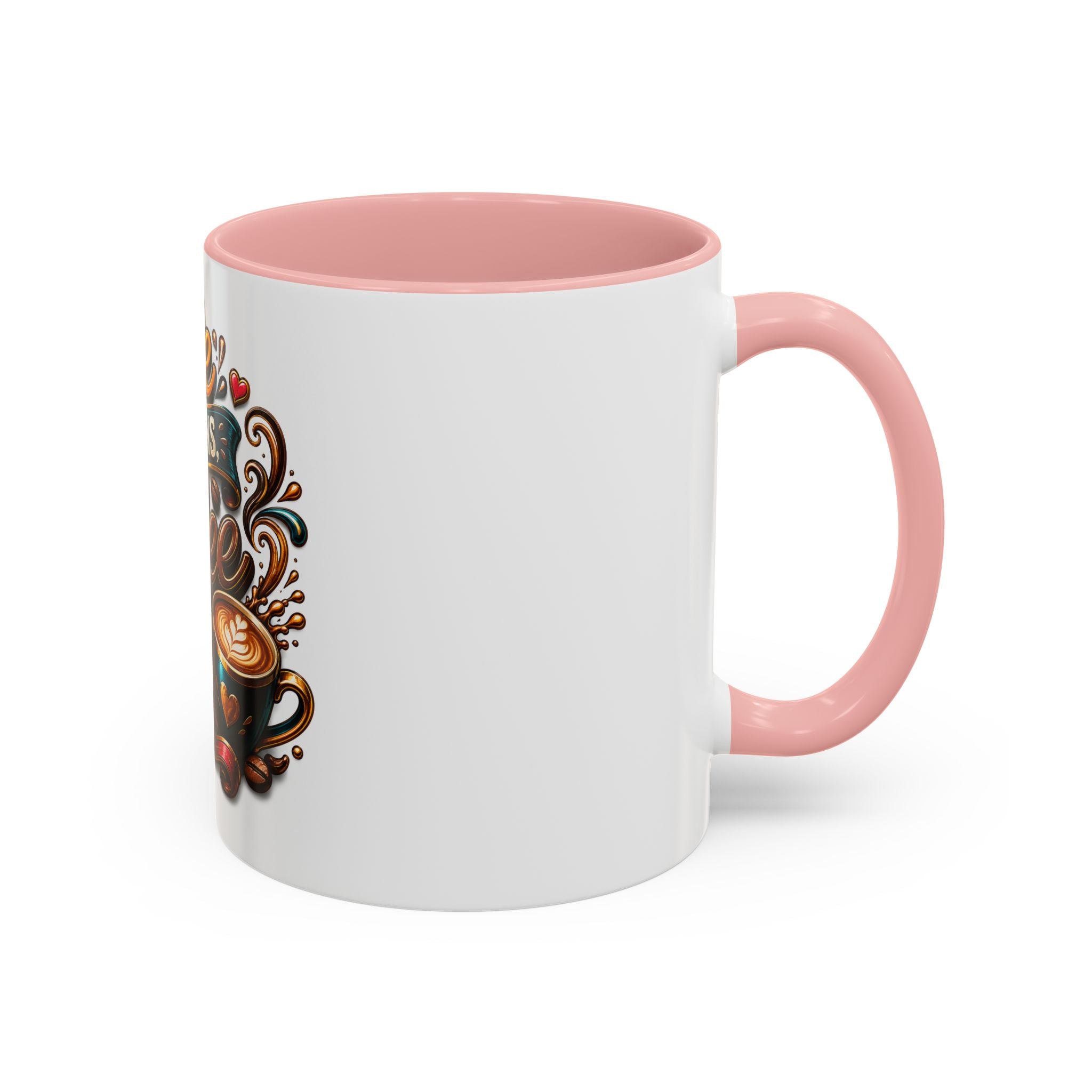 Life Happens Coffee Helps Accent Mug — 11/15oz Ceramic Coffee Cup