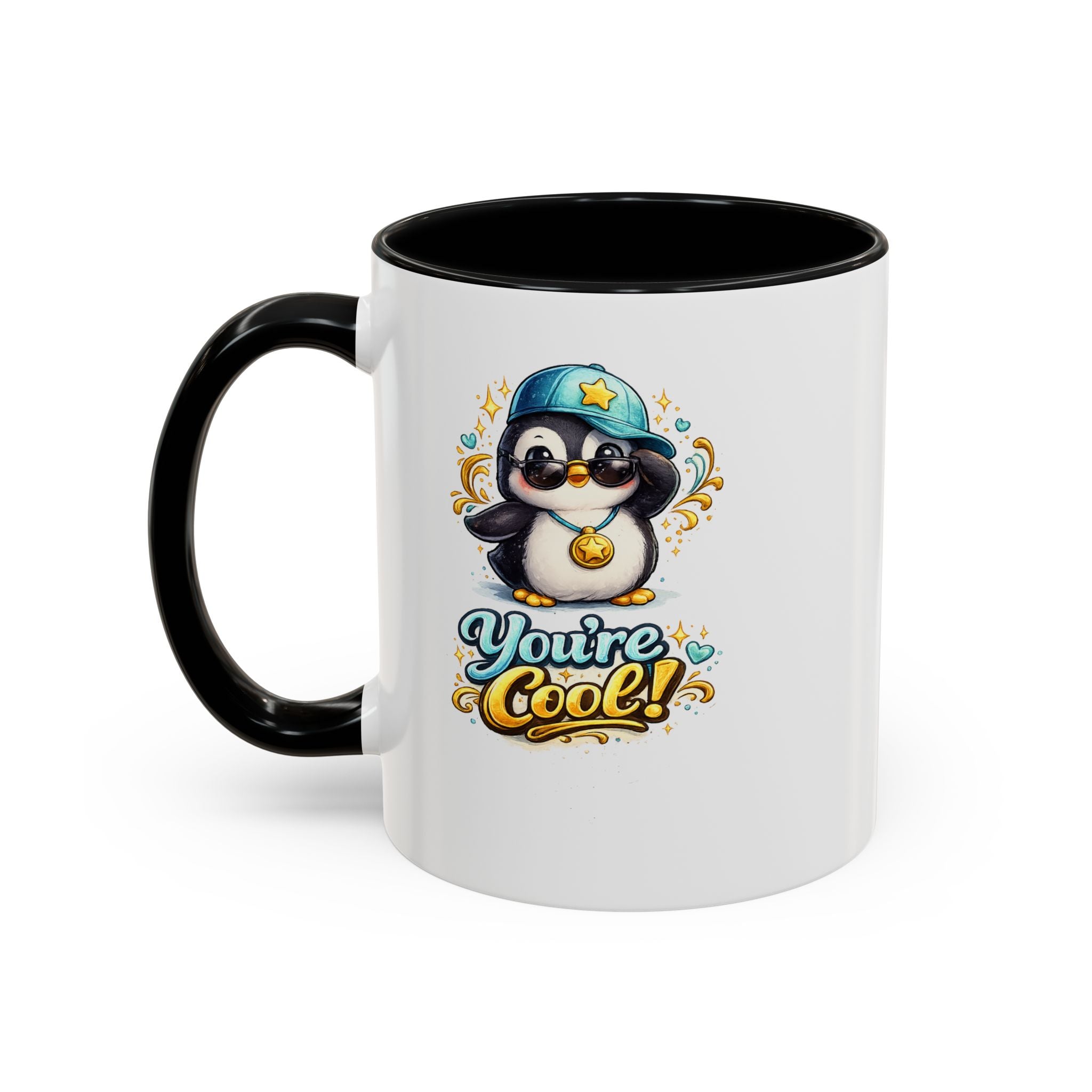 Be Kind Be Happy Keep Smiling Dolphin Accent Coffee Mug