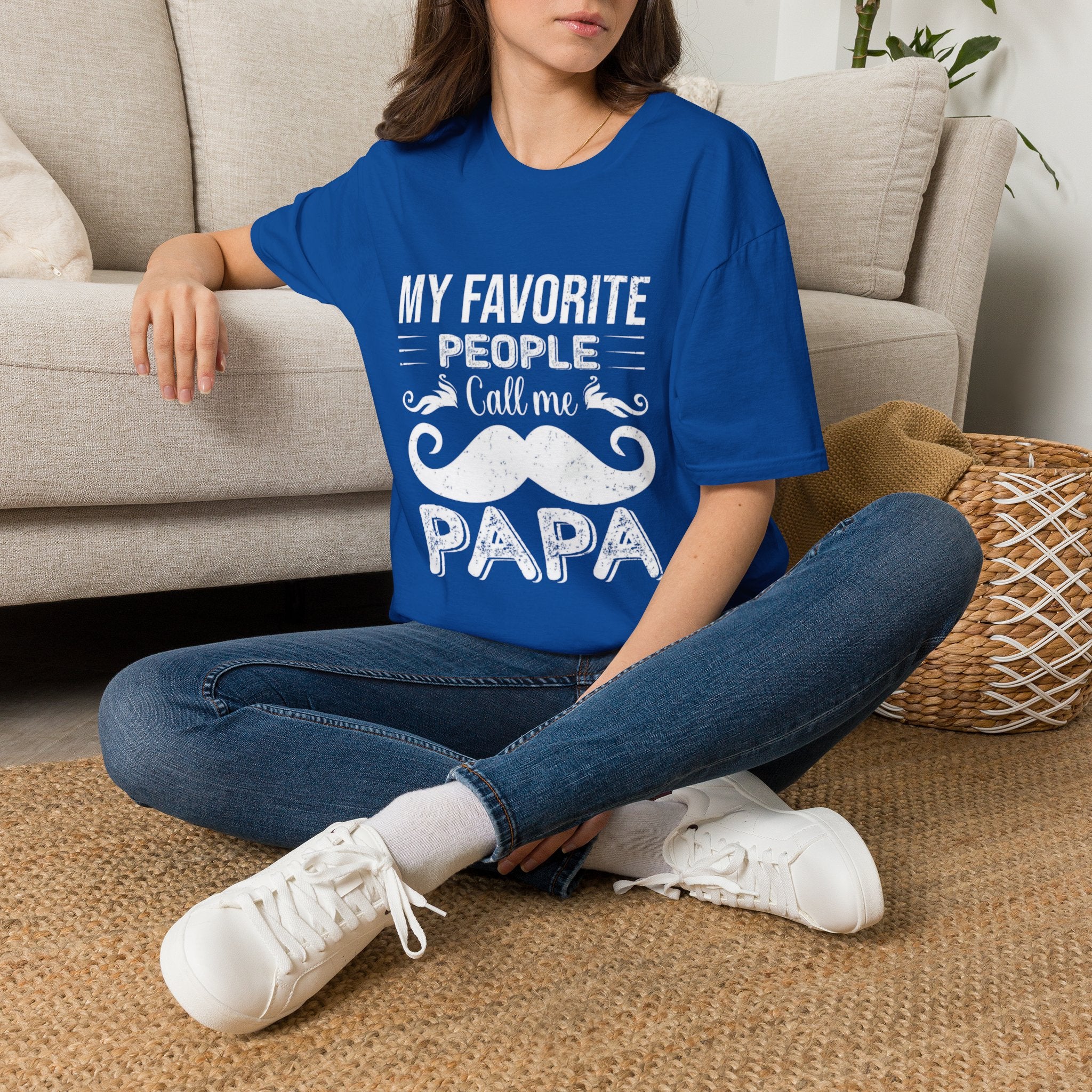 Papa T-Shirt — “My Favorite People Call Me Papa” Vintage Family Gift
