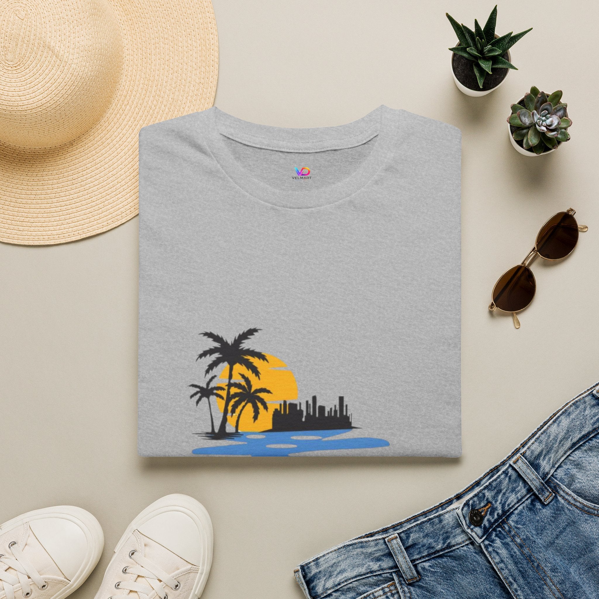 Sunset Beach T-Shirt — "Life Is Better" Palm Tree Graphic