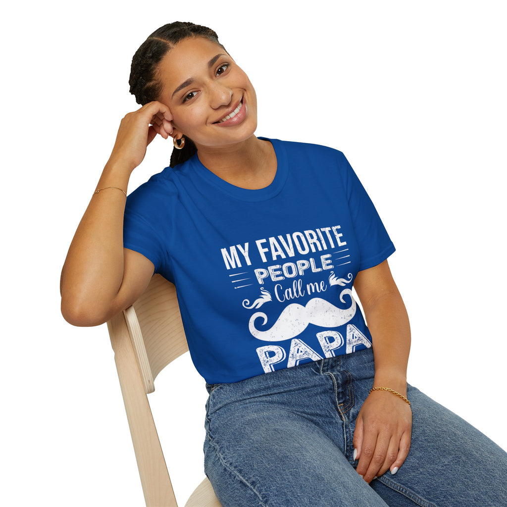 Papa T-Shirt — “My Favorite People Call Me Papa” Vintage Family Gift