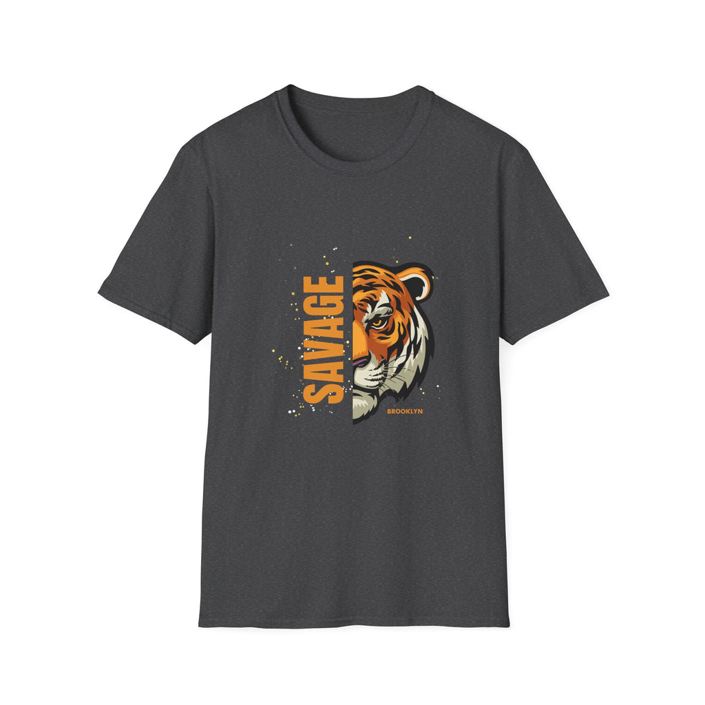 T-shirt graphique tigre sauvage — T-shirt vintage audacieux à tête de tigre