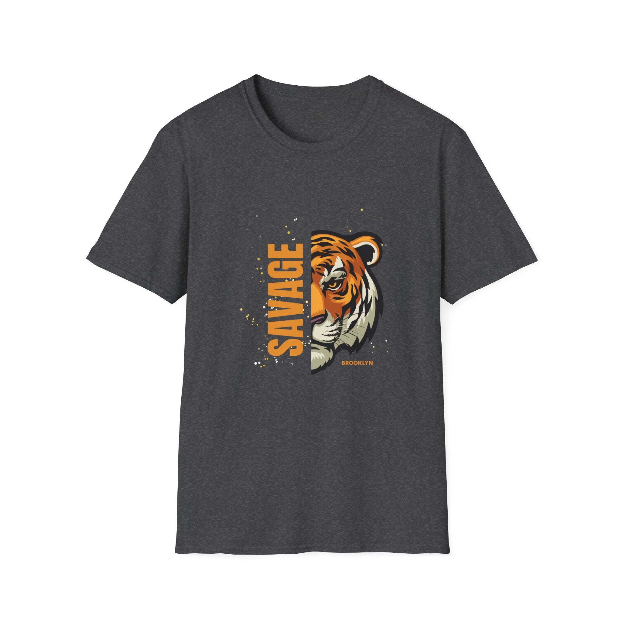 T-shirt graphique tigre sauvage — T-shirt vintage audacieux à tête de tigre