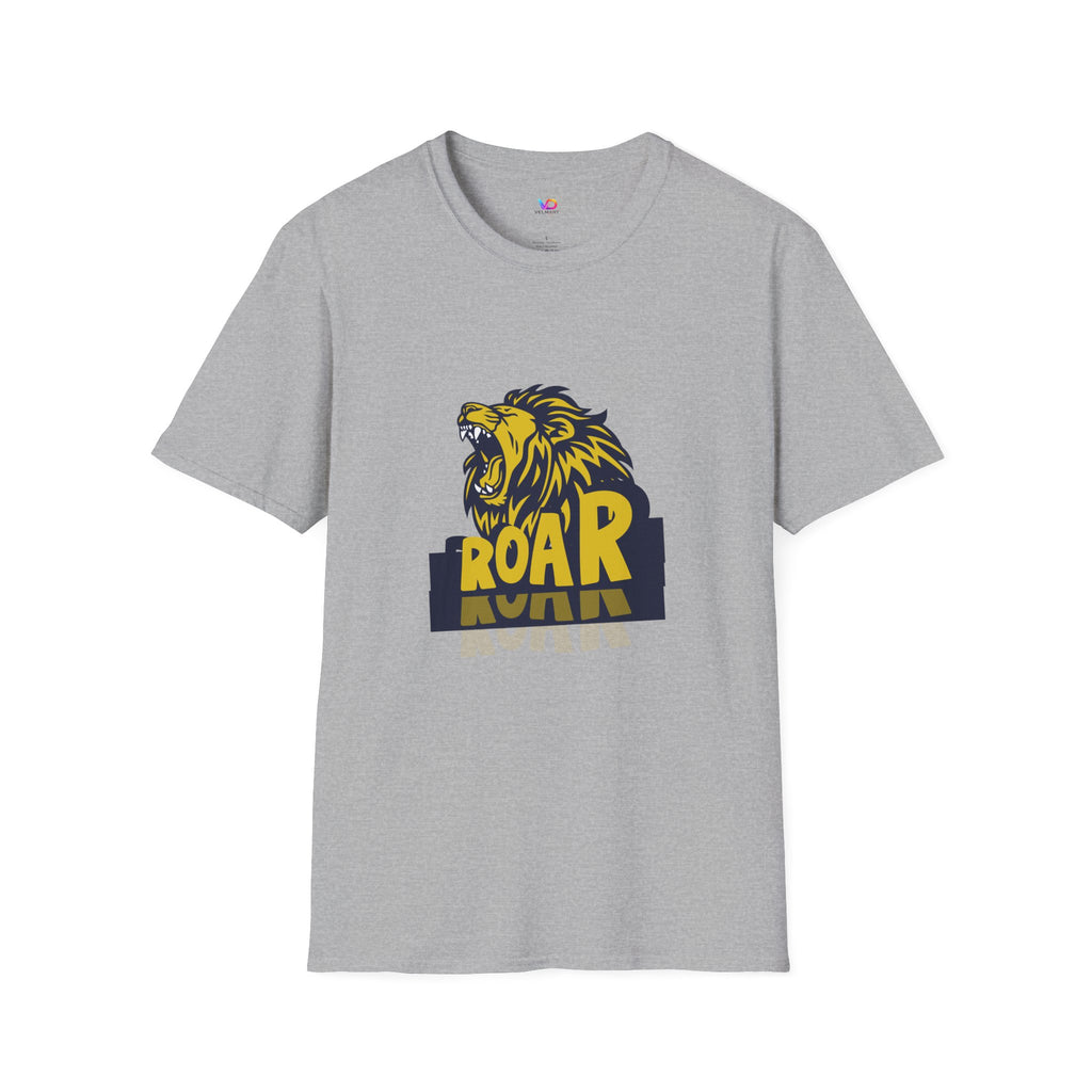 Roaring Lion T-Shirt — Bold Yellow & Navy Graphic Tee