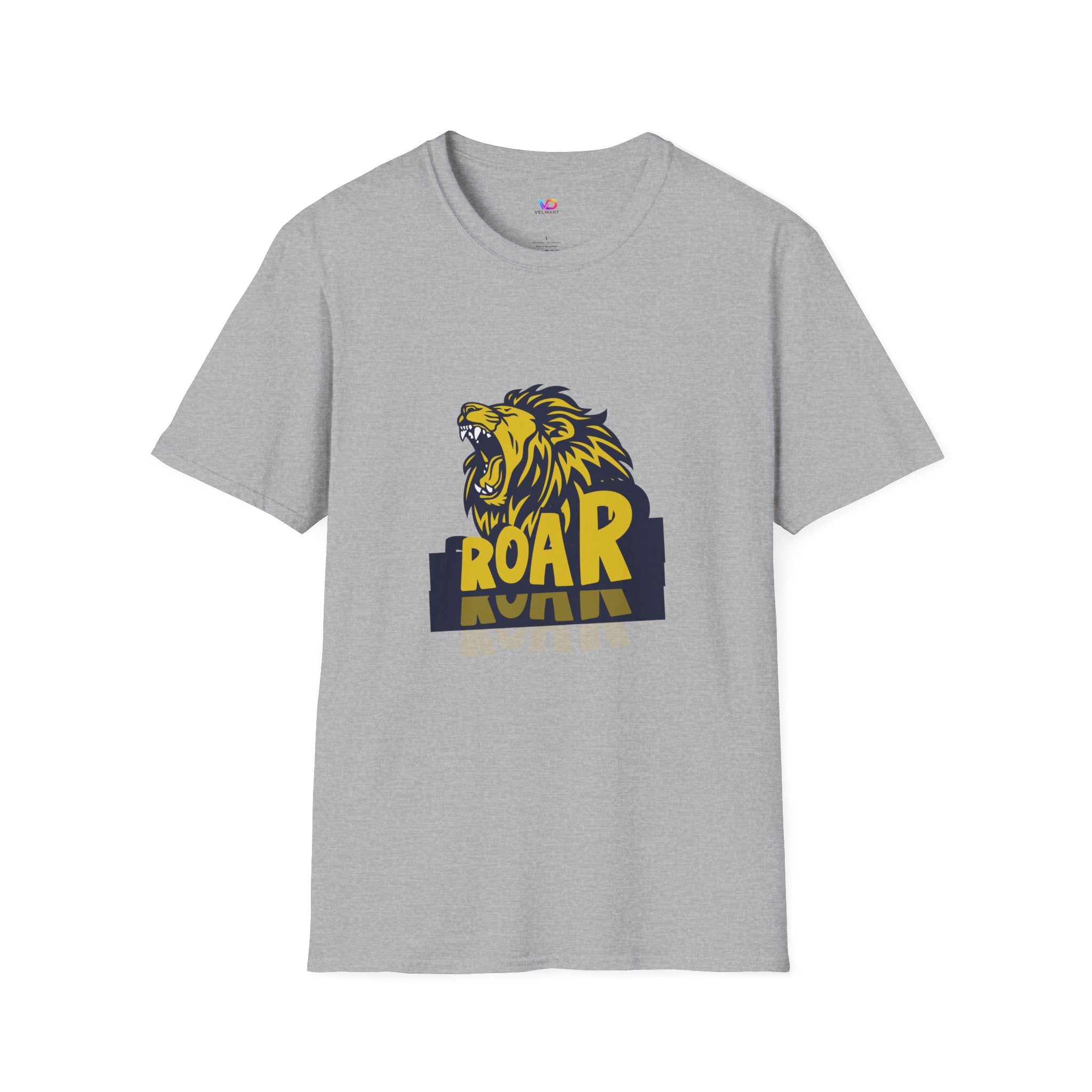 Roaring Lion T-Shirt — Bold Yellow & Navy Graphic Tee
