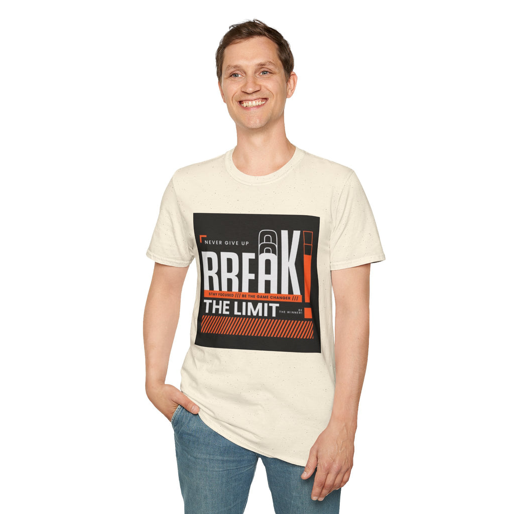 Break the Limit T-Shirt — “Never Give Up, Break” Motivational Graphic Tee