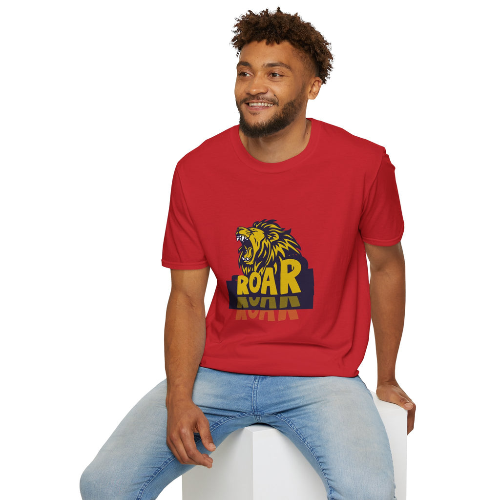 Roaring Lion T-Shirt — Bold Yellow & Navy Graphic Tee