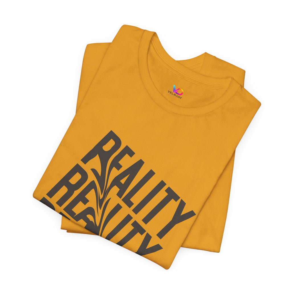 Reality Repeat Tee — Graphic Typography T-Shirt