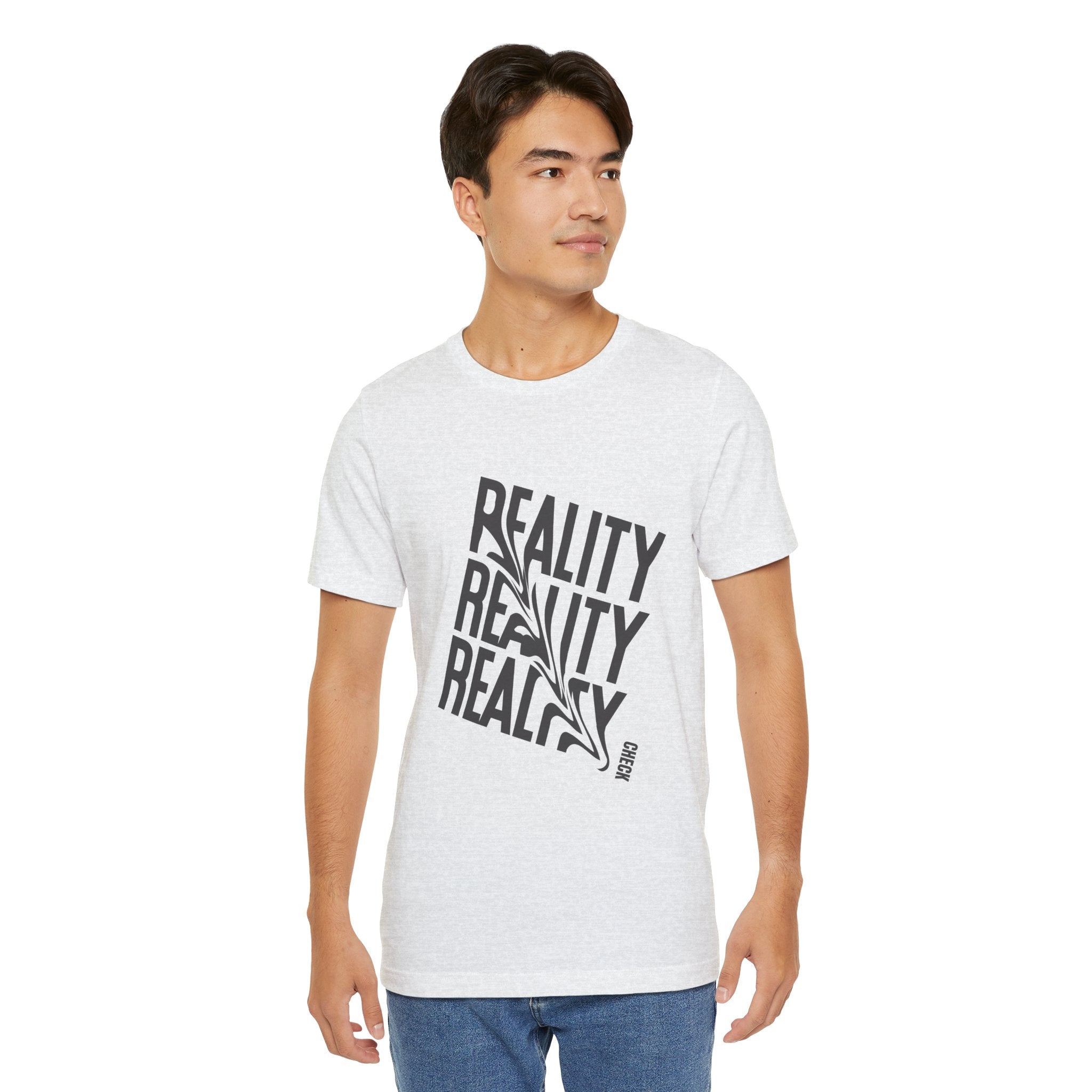 Reality Repeat Tee — Graphic Typography T-Shirt