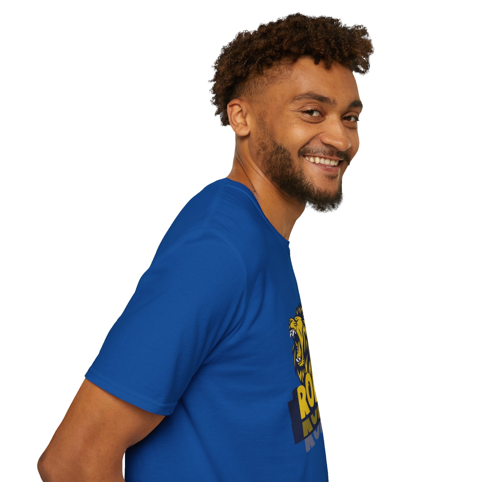 Roaring Lion T-Shirt — Bold Yellow & Navy Graphic Tee