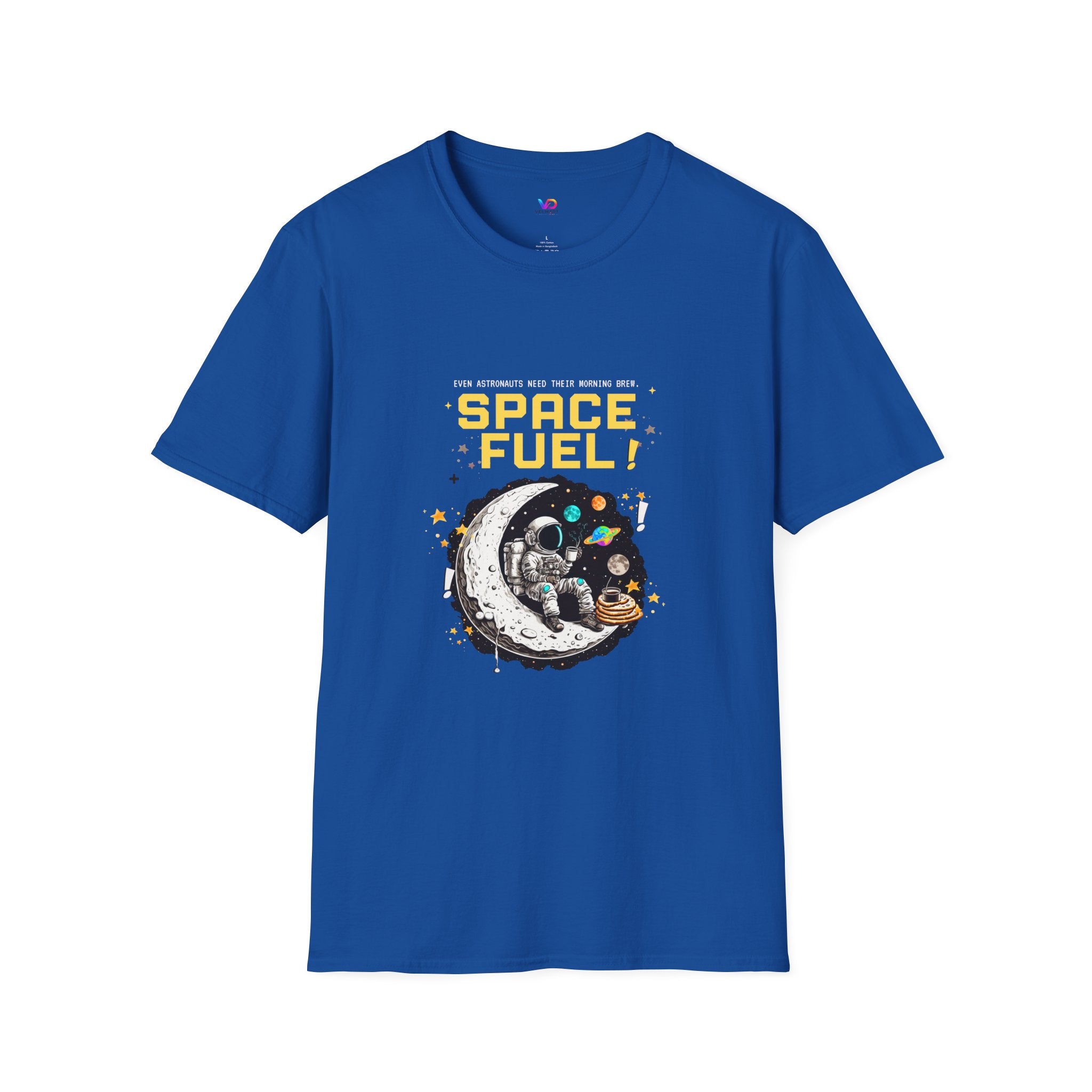 Space Fuel T-Shirt — Retro Planet Donut Graphic Tee