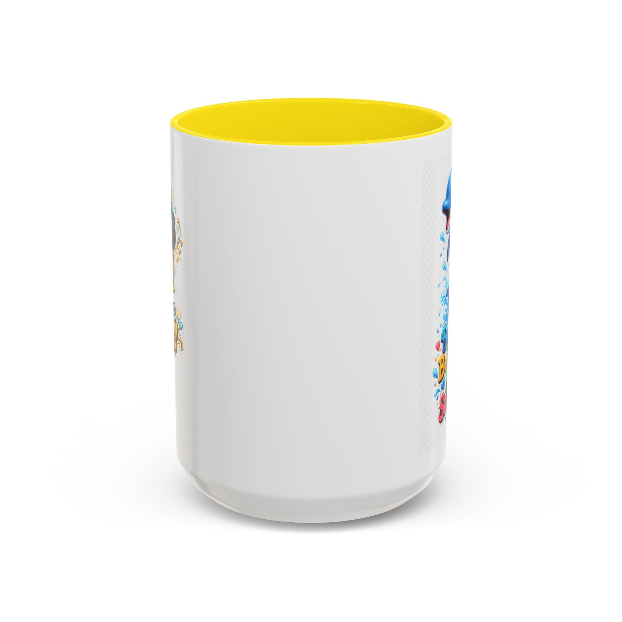 Be Kind Be Happy Keep Smiling Dolphin Accent Coffee Mug