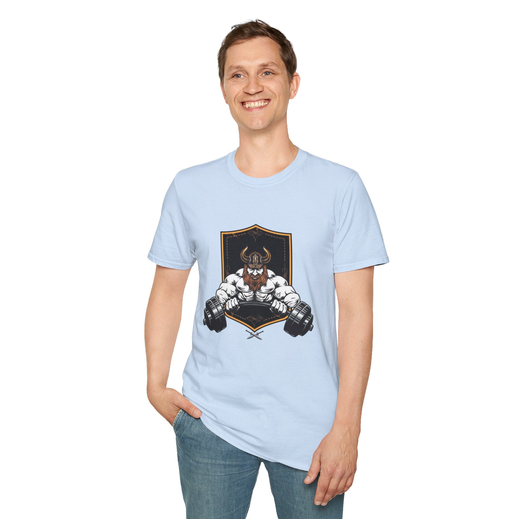 Viking Barbell T-Shirt — Norse Strength Gym Tee