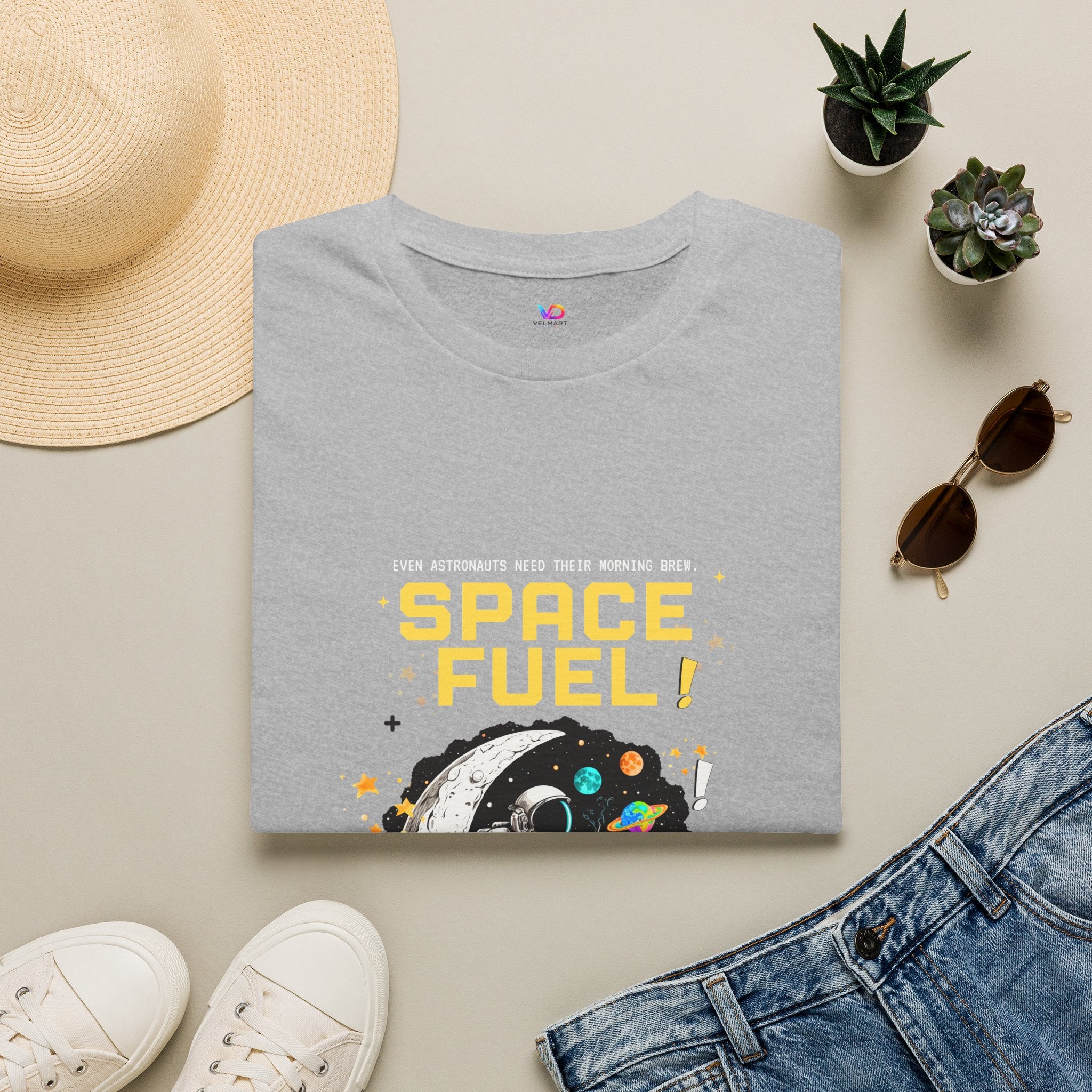 Space Fuel T-Shirt — Retro Planet Donut Graphic Tee