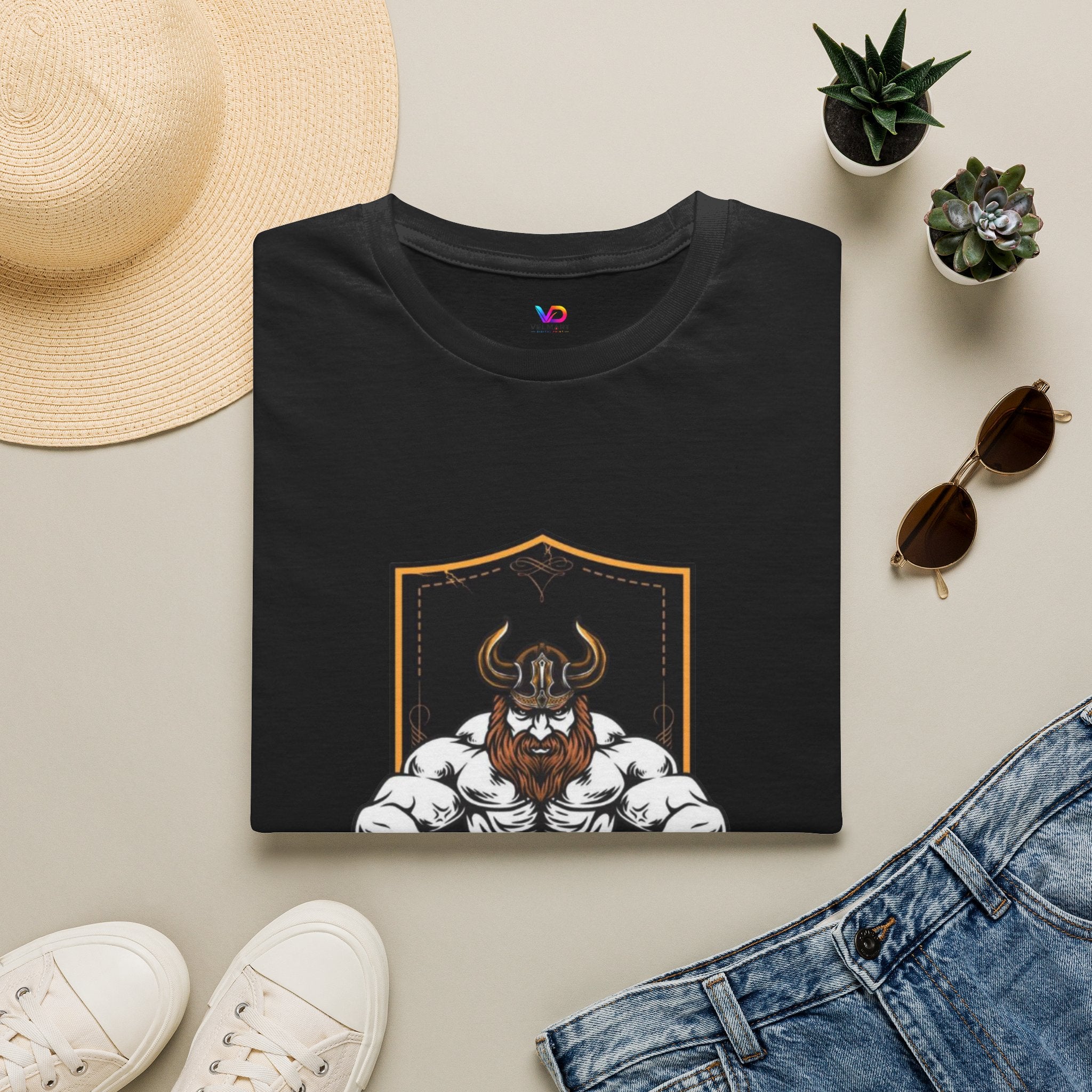 Viking Barbell T-Shirt — Norse Strength Gym Tee