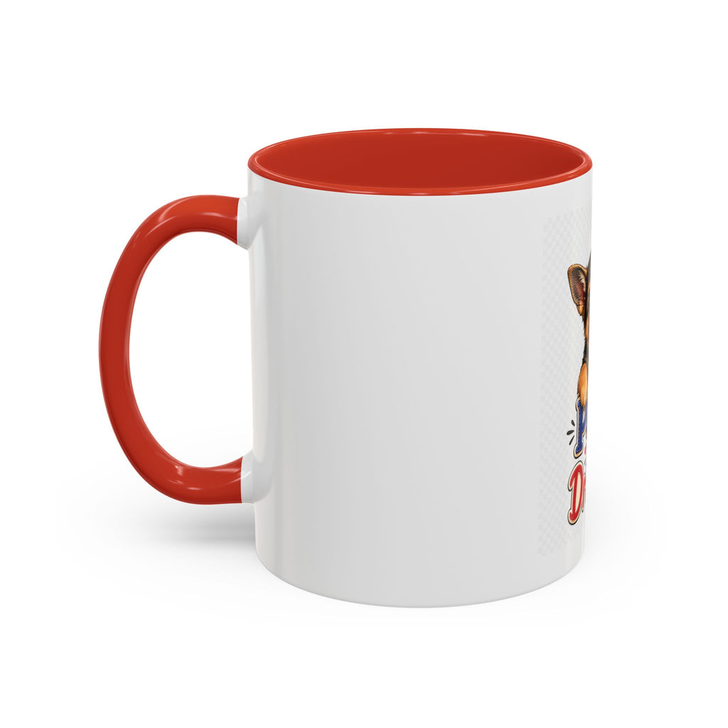 Coffee Mug - "Little Paws, Big Dreams" German Shepherd Puppy Accent Mug (11/15 oz)