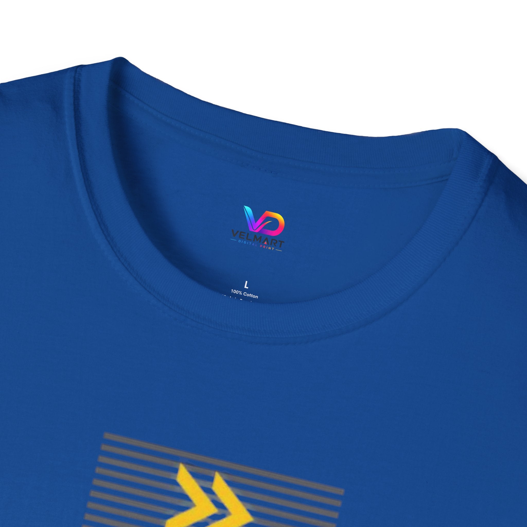 Vertical 'NEXT' Graphic T‑Shirt — Modern Yellow & Gray Streetwear Tee