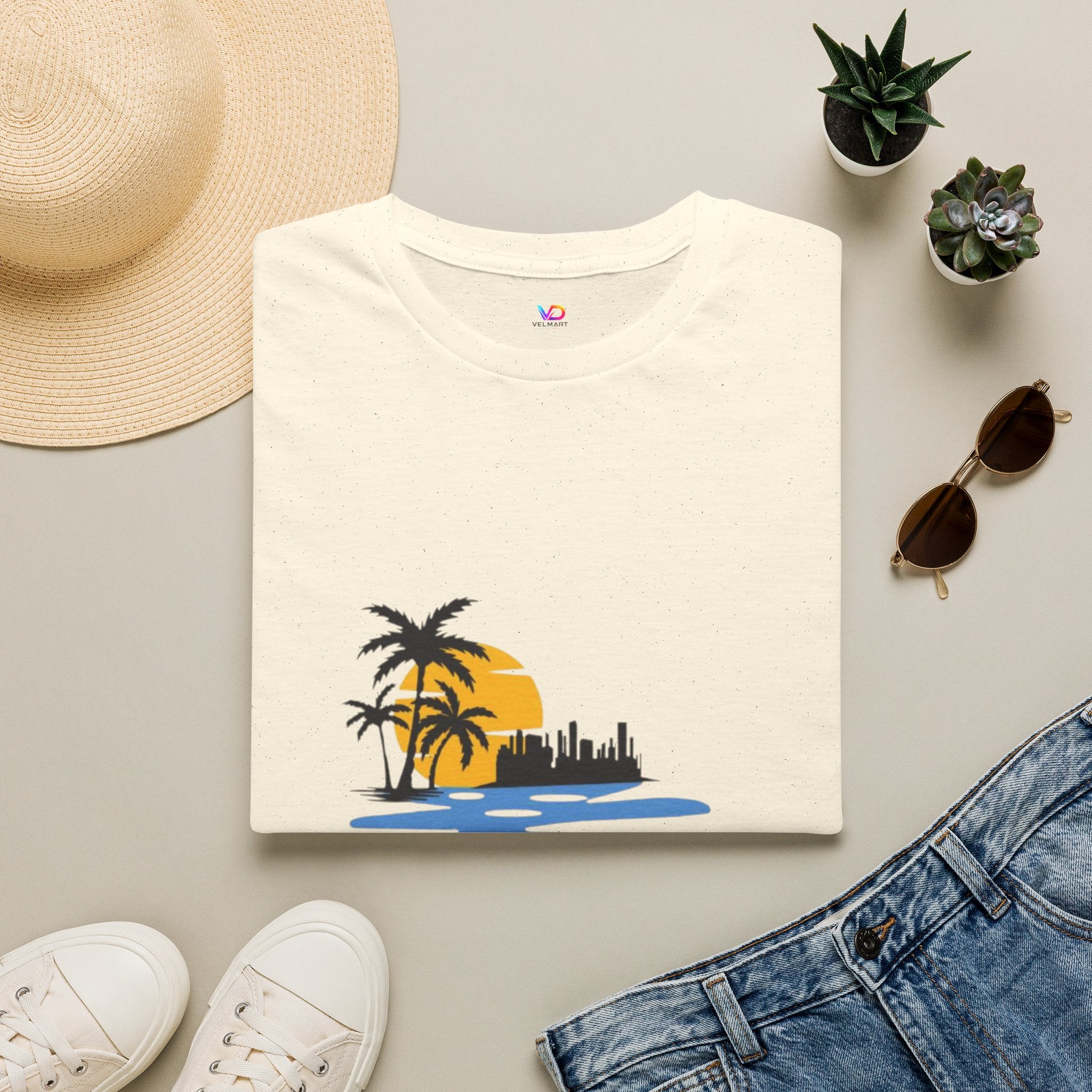 Sunset Beach T-Shirt — "Life Is Better" Palm Tree Graphic