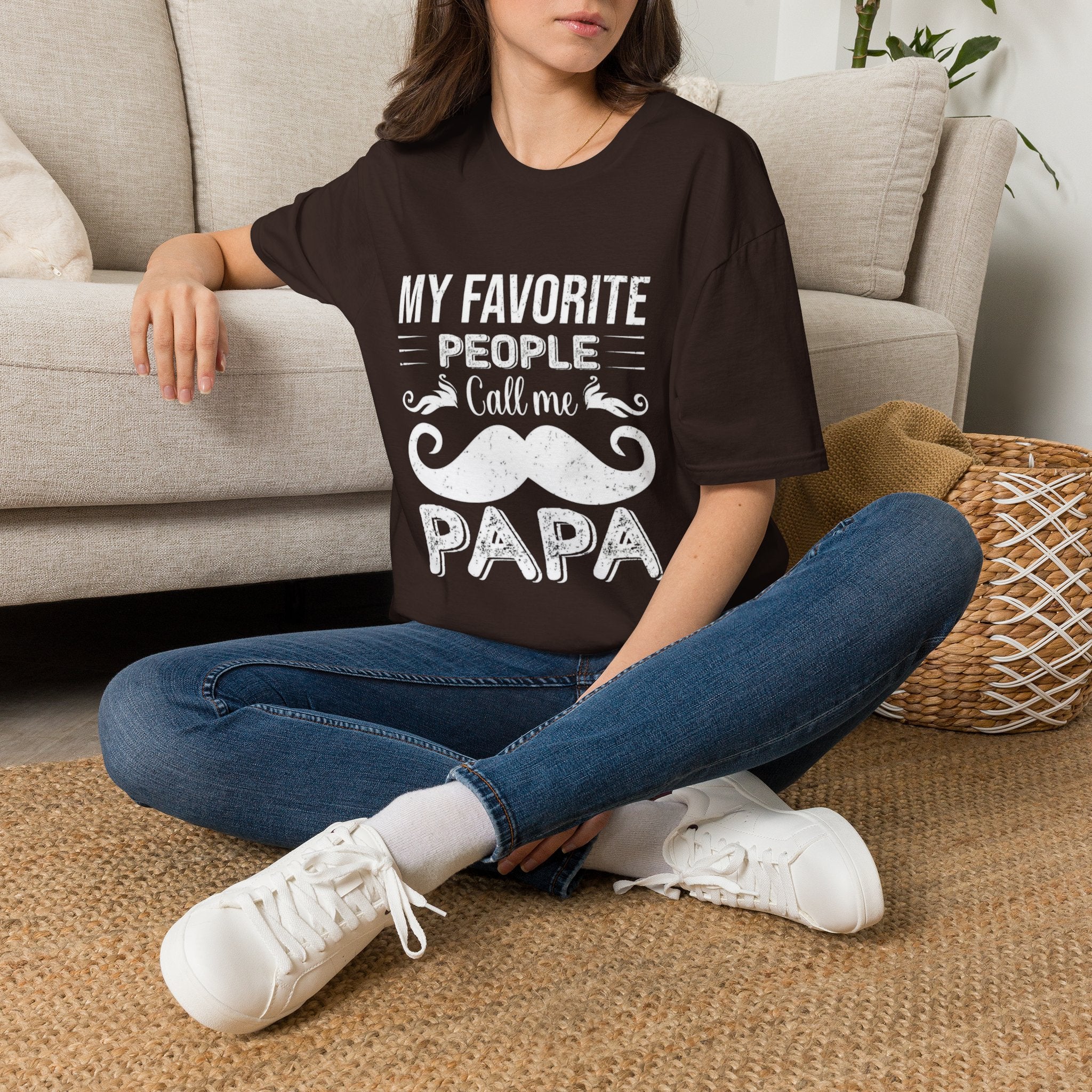 Papa T-Shirt — “My Favorite People Call Me Papa” Vintage Family Gift