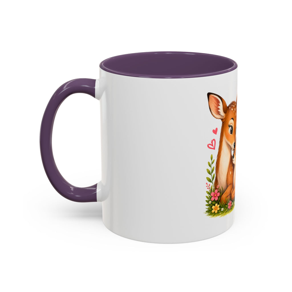 Mother and Baby Deer Accent Coffee Mug — "Together is my Favourite Place to be"