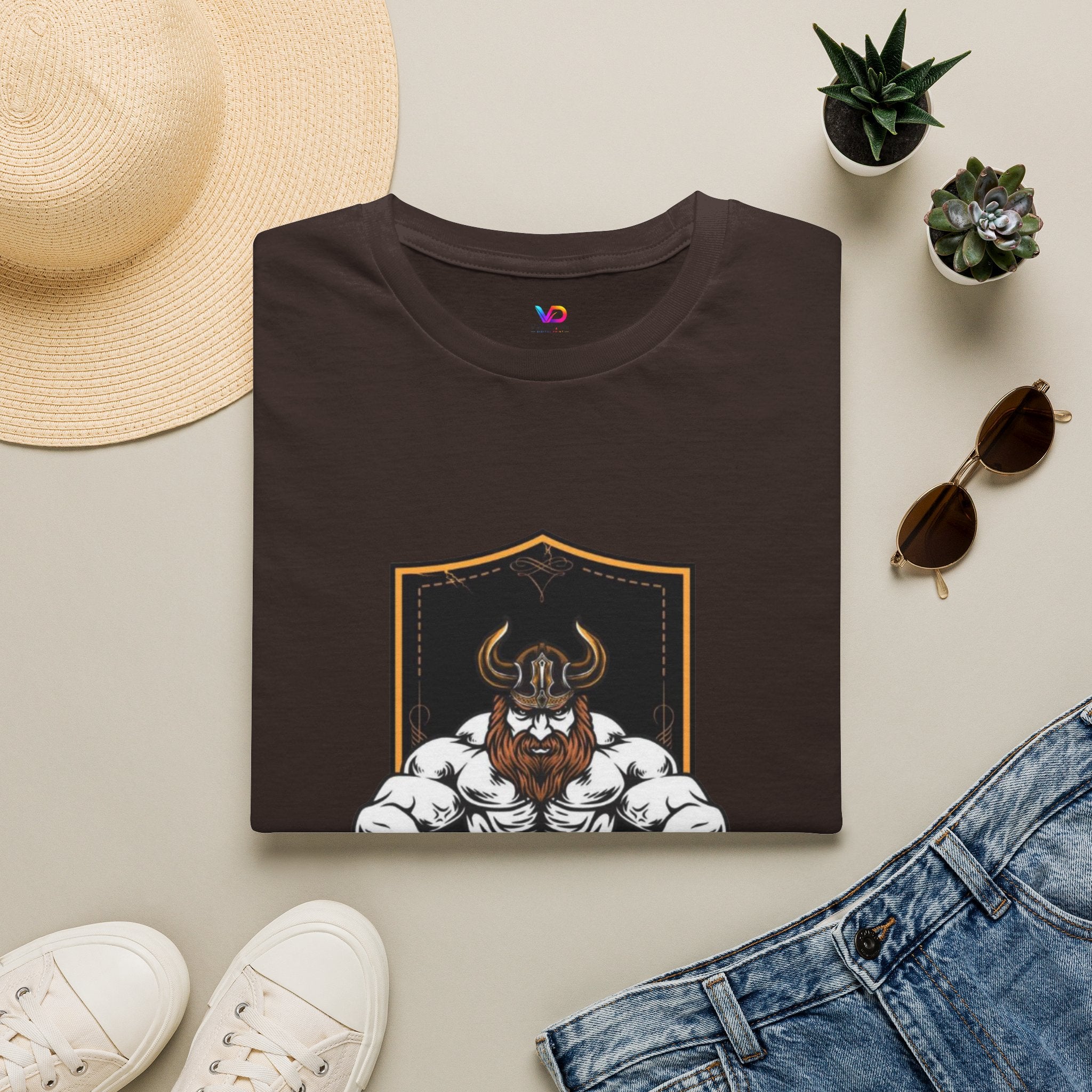 Viking Barbell T-Shirt — Norse Strength Gym Tee