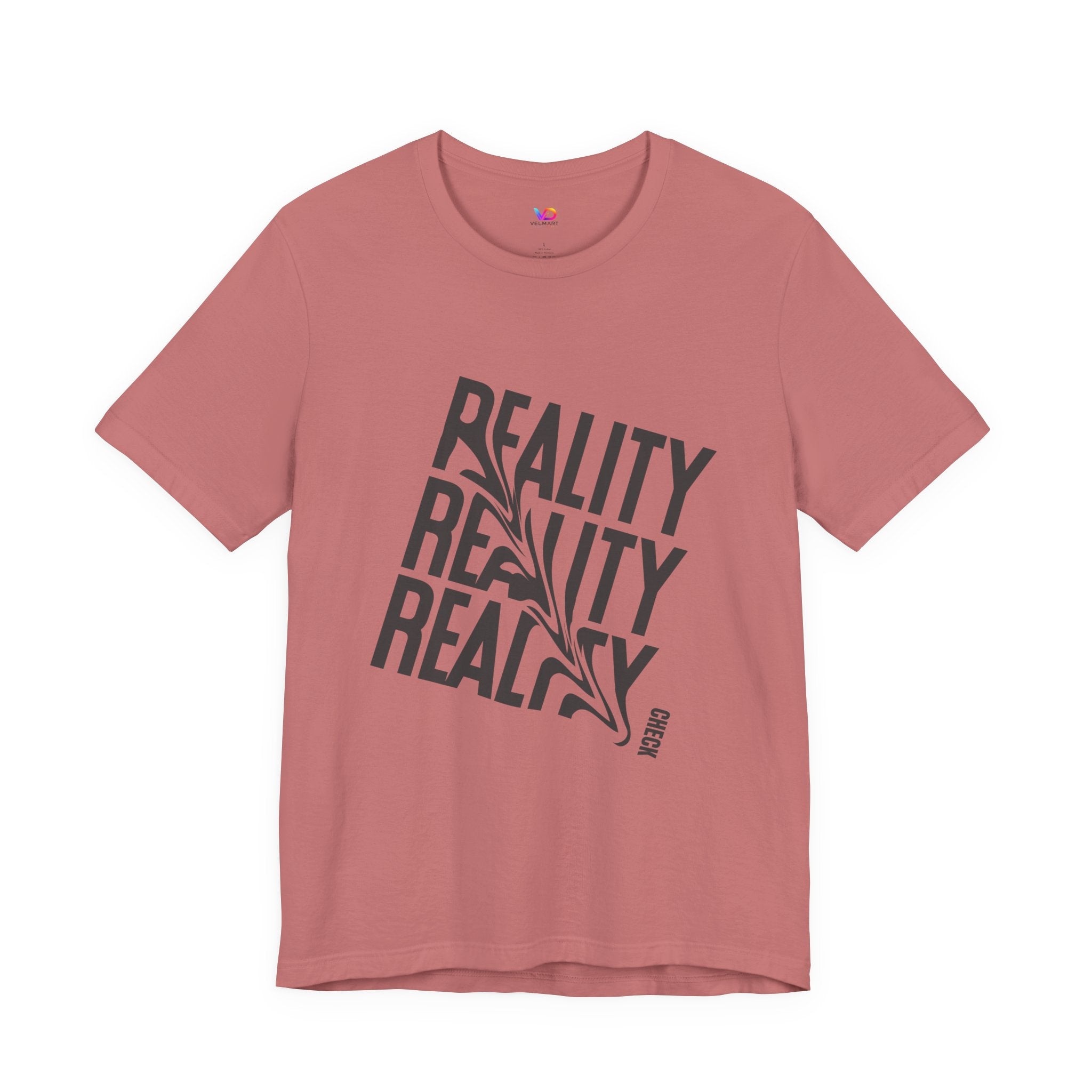 Reality Repeat Tee — Graphic Typography T-Shirt
