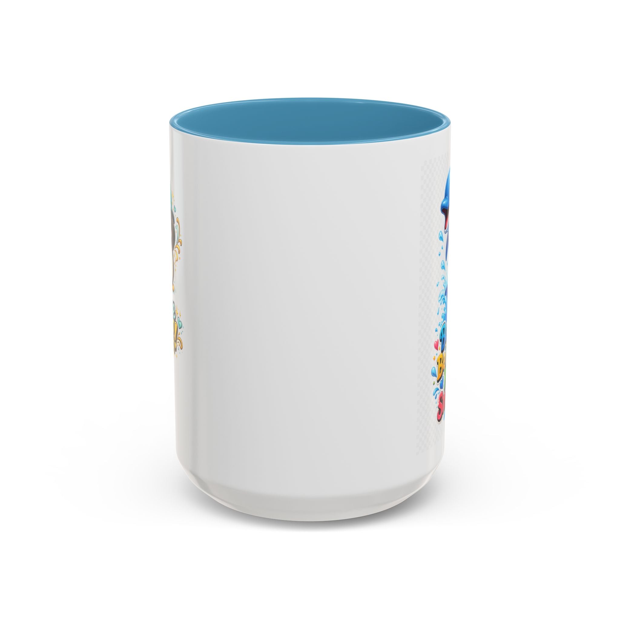 Be Kind Be Happy Keep Smiling Dolphin Accent Coffee Mug