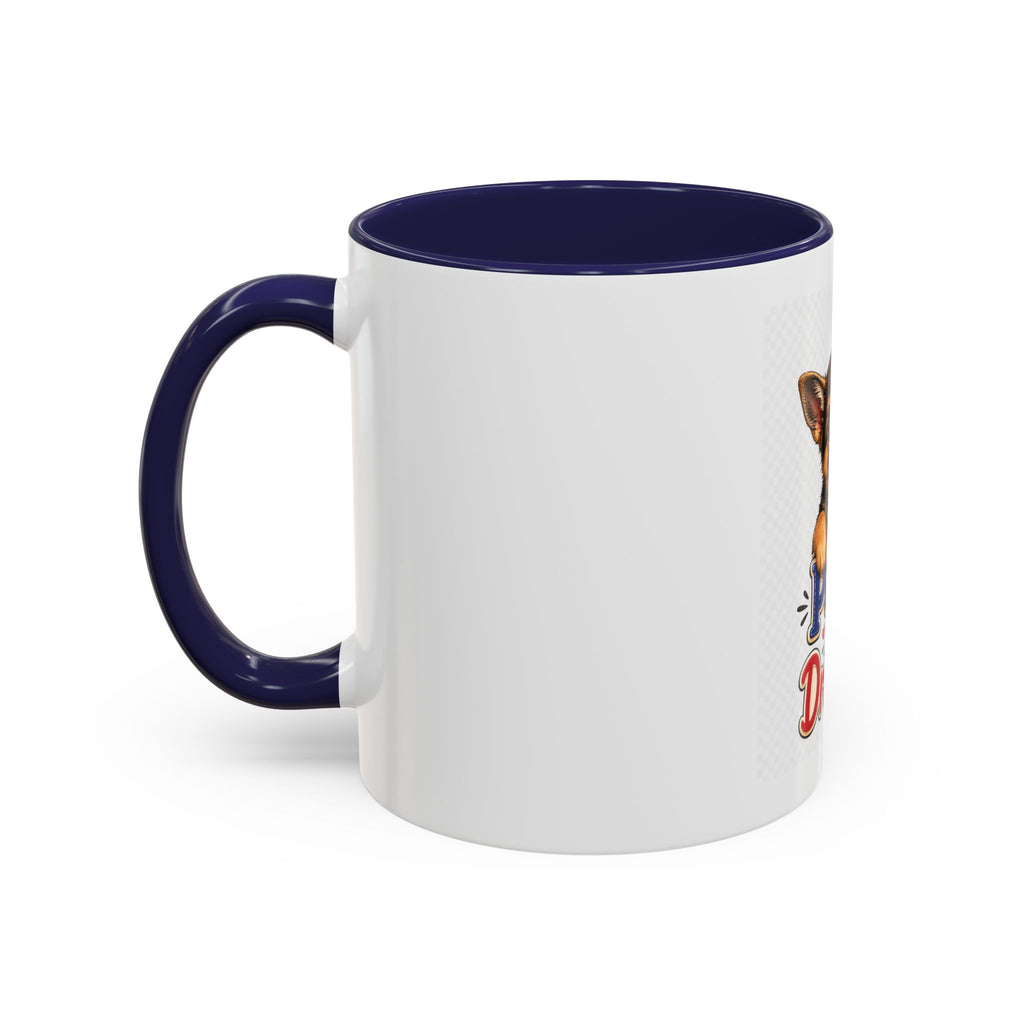 Coffee Mug - "Little Paws, Big Dreams" German Shepherd Puppy Accent Mug (11/15 oz)