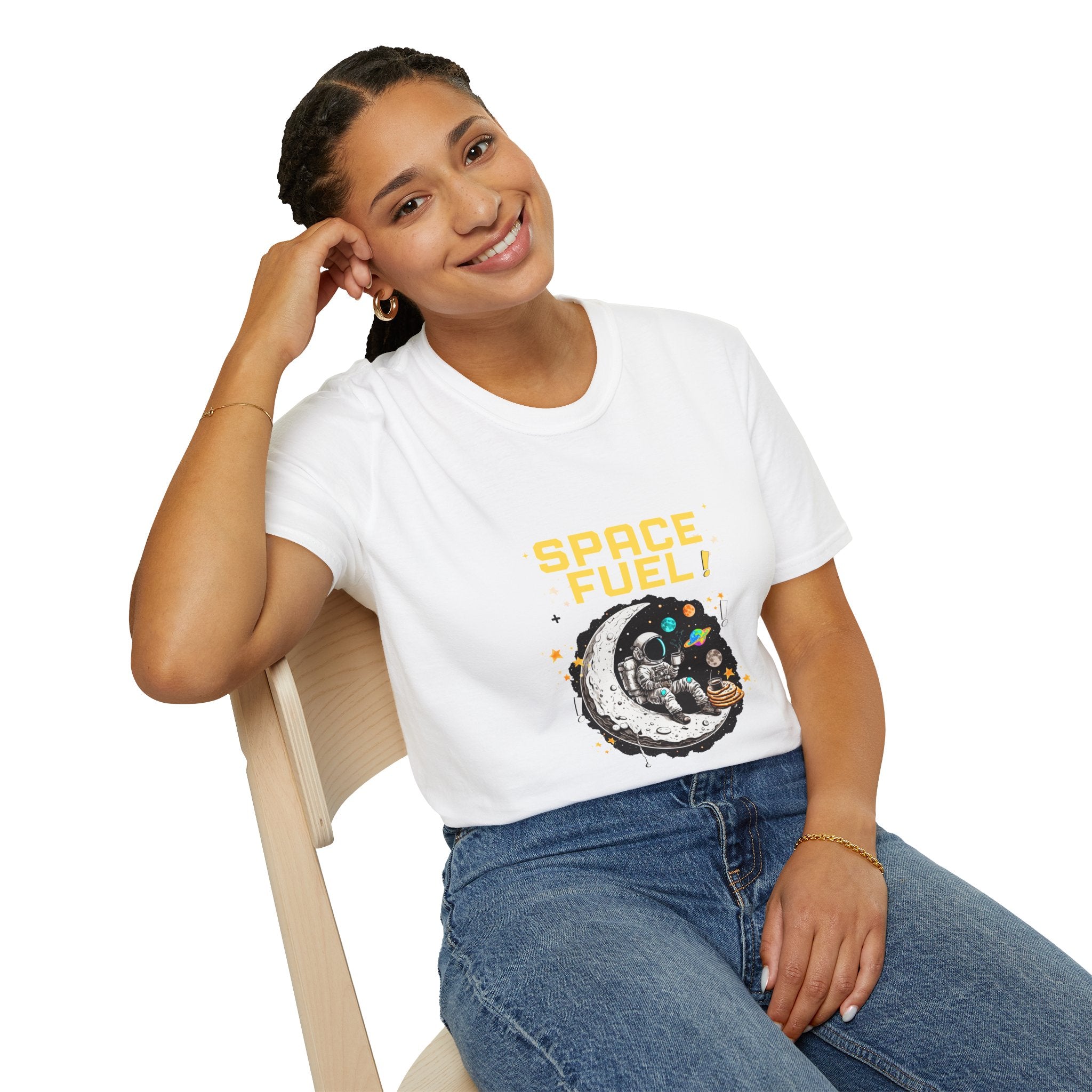 Space Fuel T-Shirt — Retro Planet Donut Graphic Tee