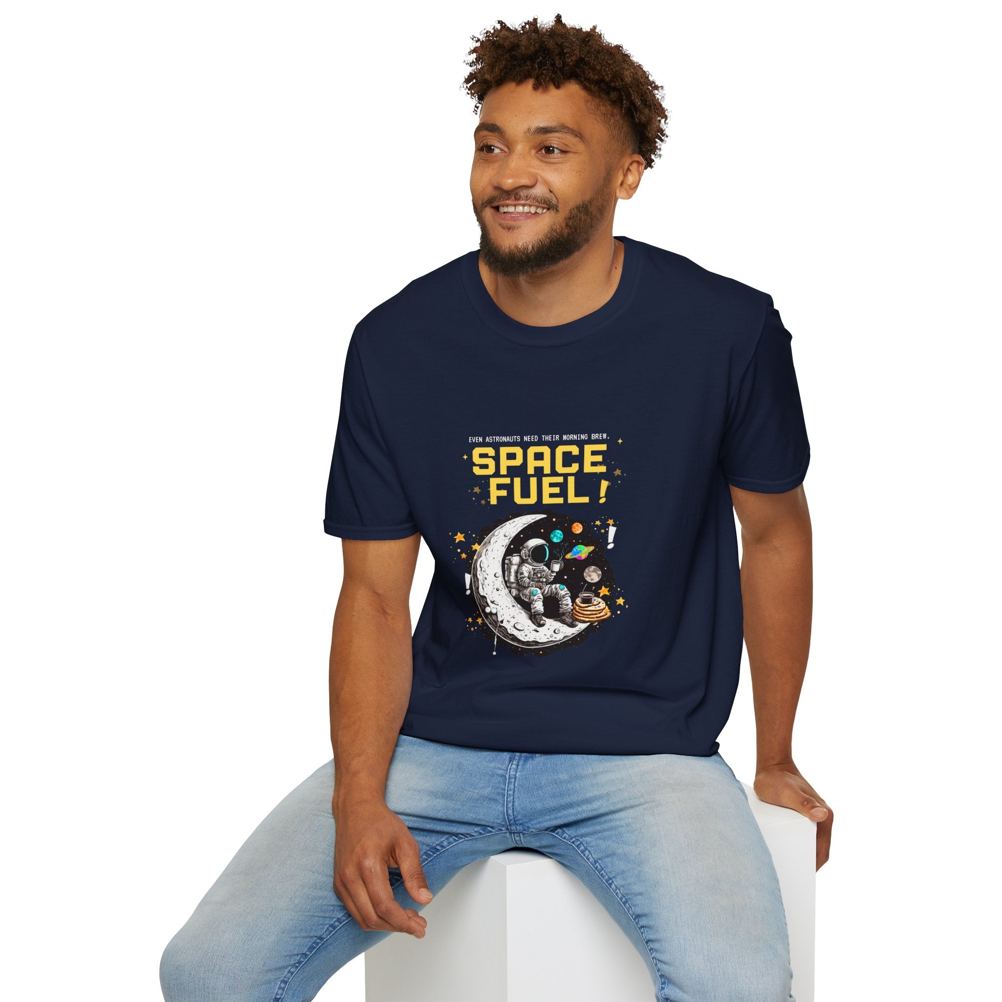 Space Fuel T-Shirt — Retro Planet Donut Graphic Tee