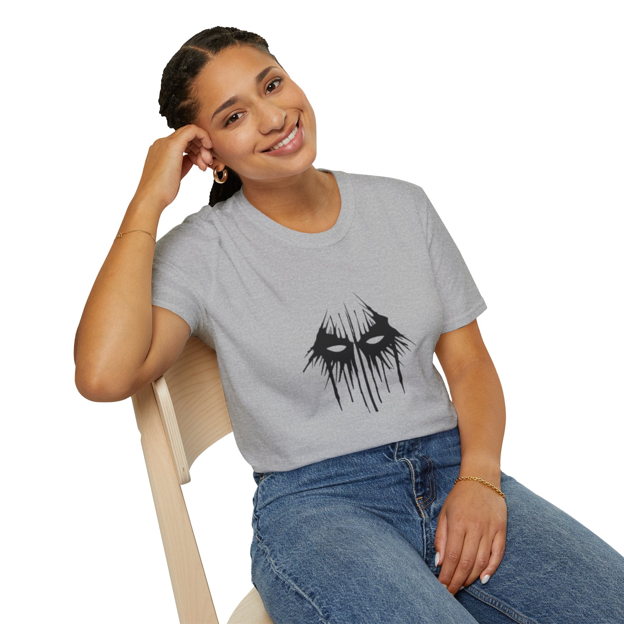 Horror Mask T-Shirt — Dripping Eyes Graphic Tee