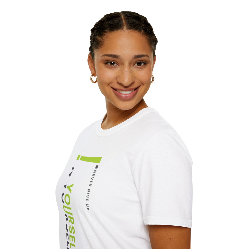 T-Shirt — "Be Yourself" Vertical Motivational Graphic Tee