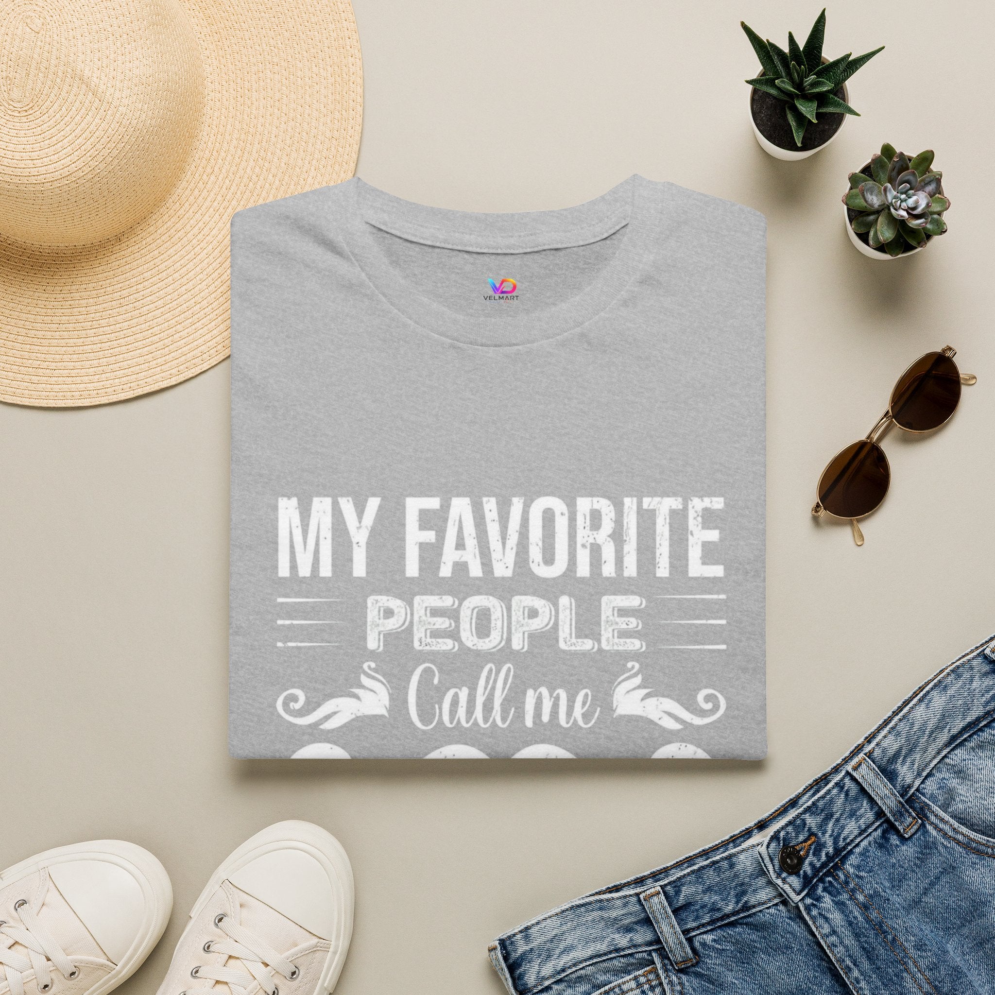 Papa T-Shirt — “My Favorite People Call Me Papa” Vintage Family Gift