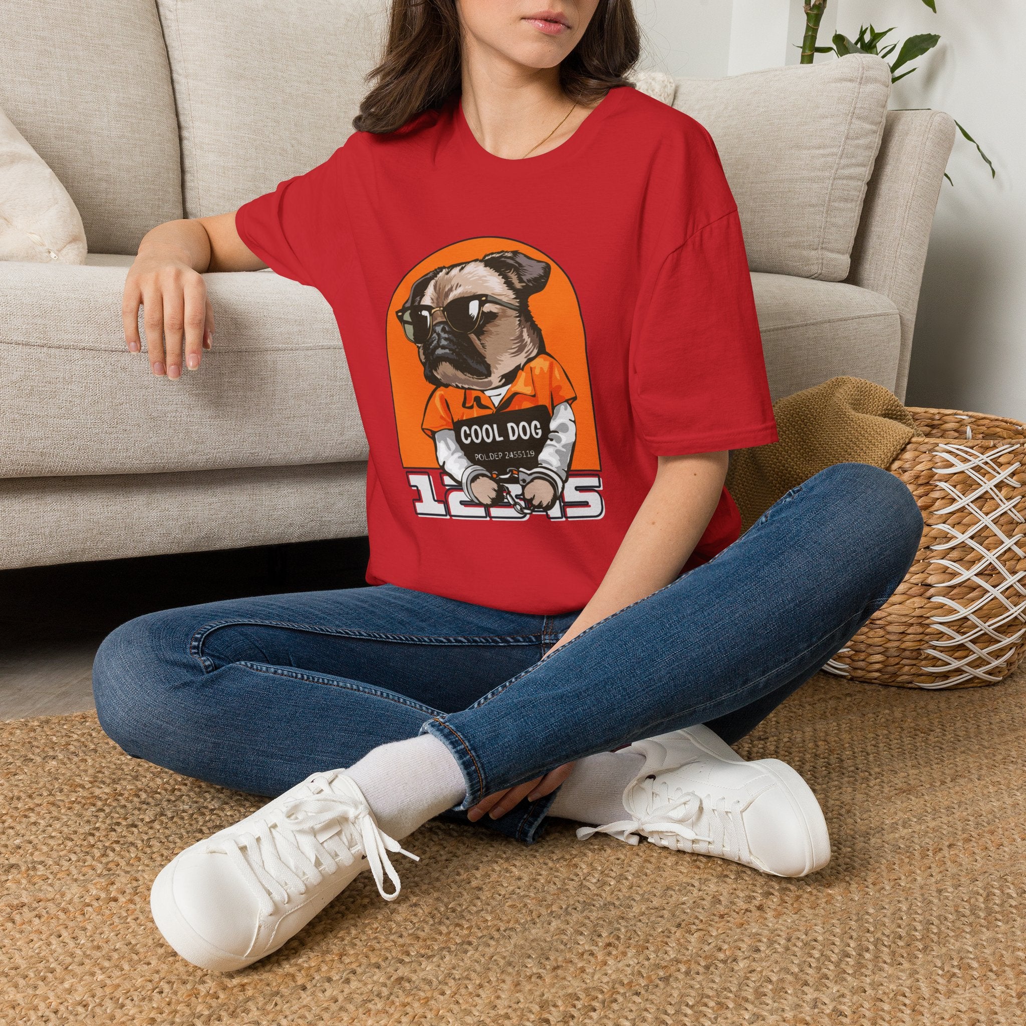 Cool Dog Tee — Retro Pug Graphic T‑Shirt