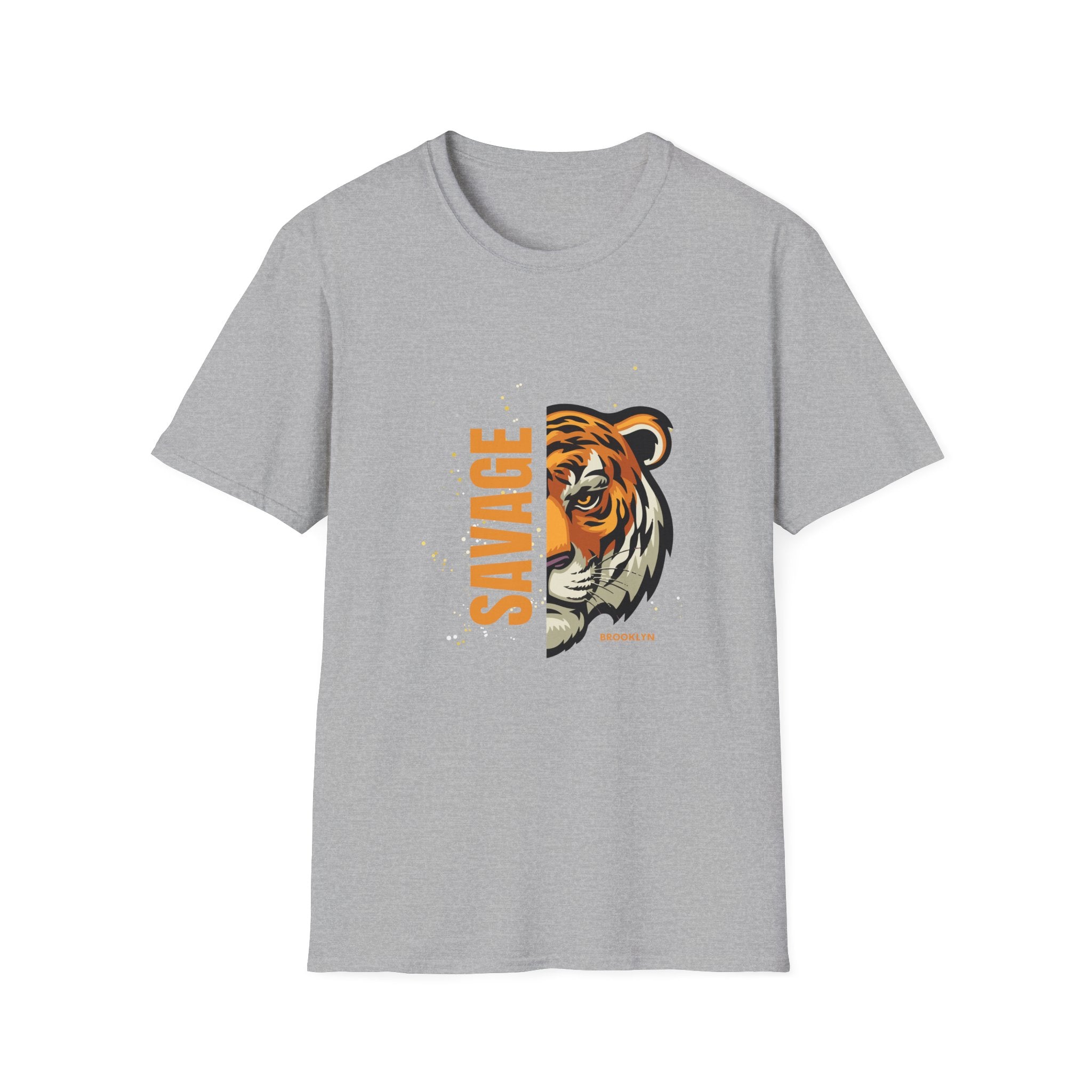 T-shirt graphique tigre sauvage — T-shirt vintage audacieux à tête de tigre