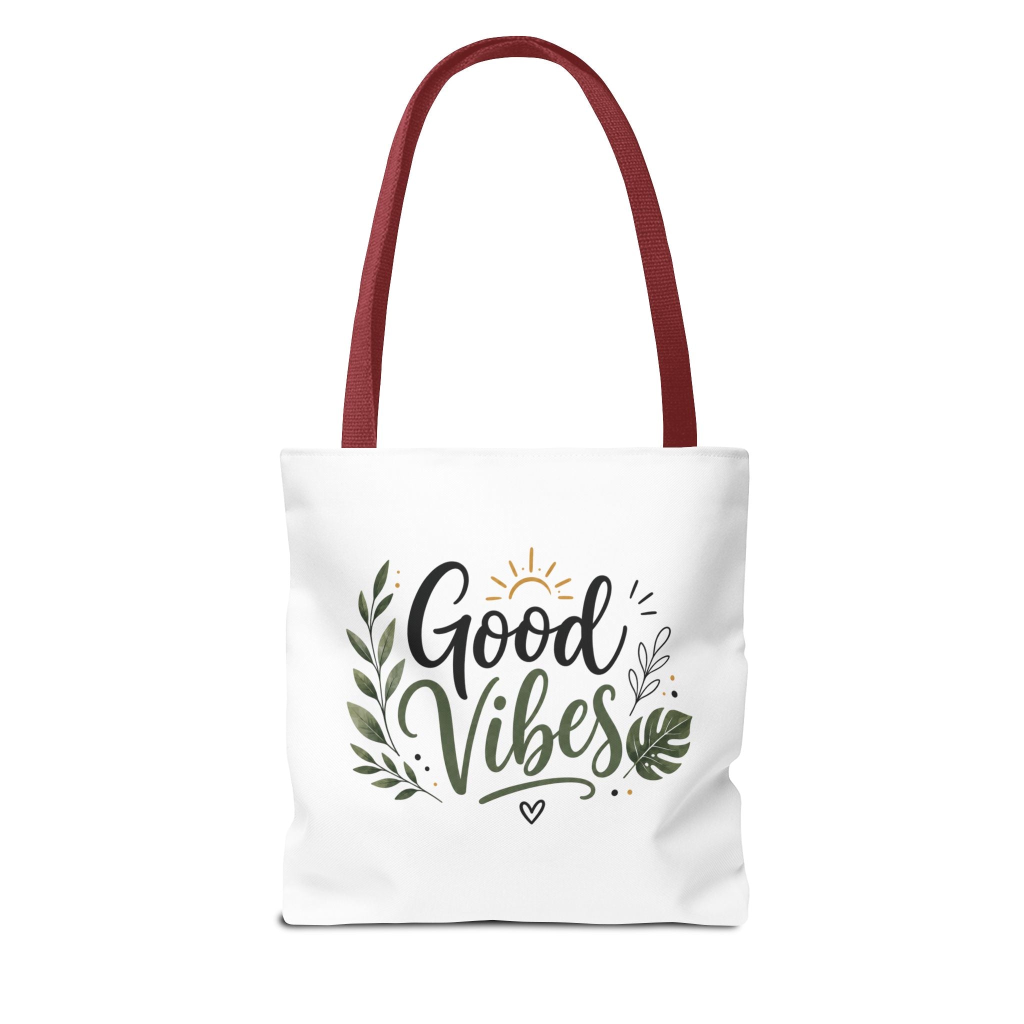 Good Vibes Tote Bag — Floral Eco-Friendly Canvas Shopper