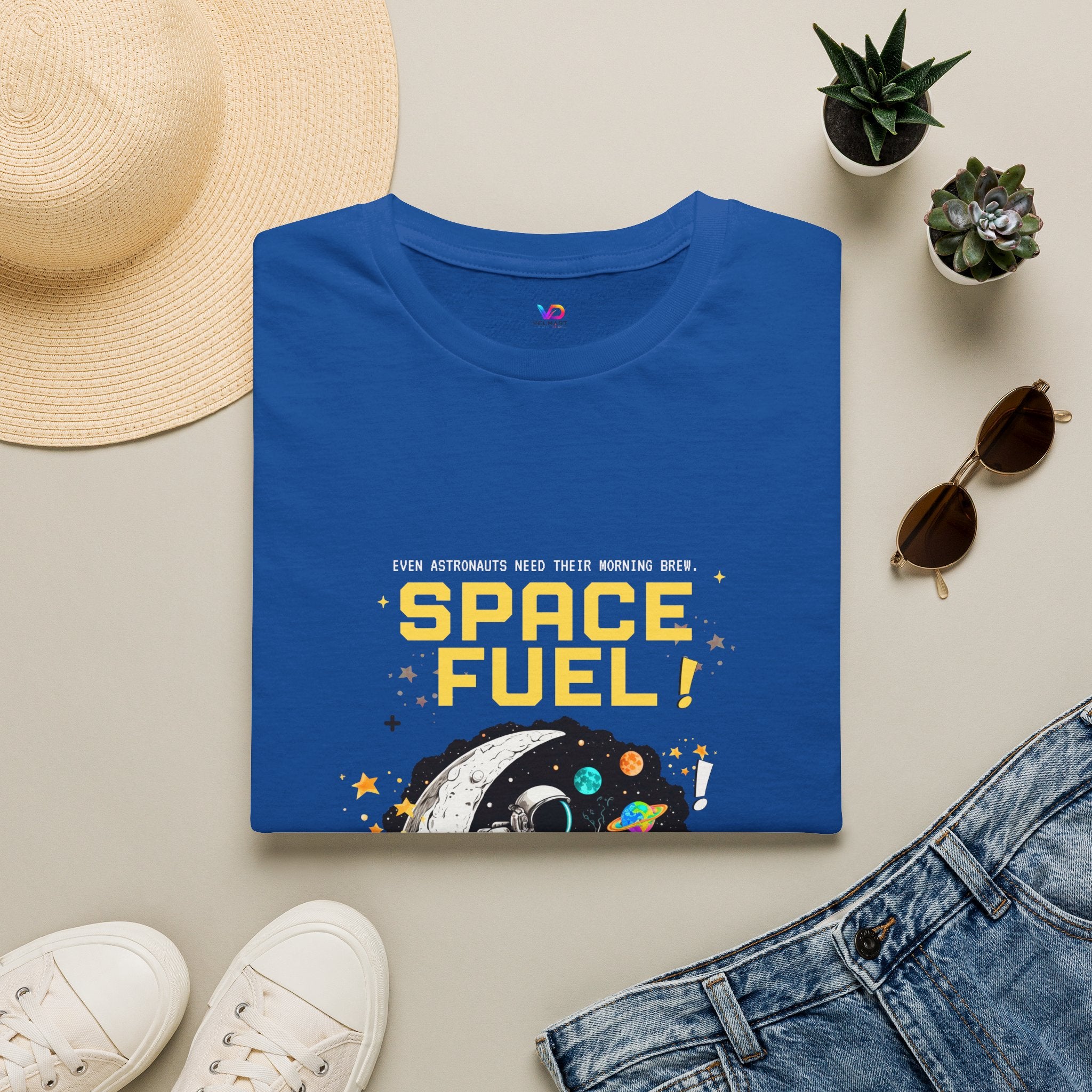 Space Fuel T-Shirt — Retro Planet Donut Graphic Tee