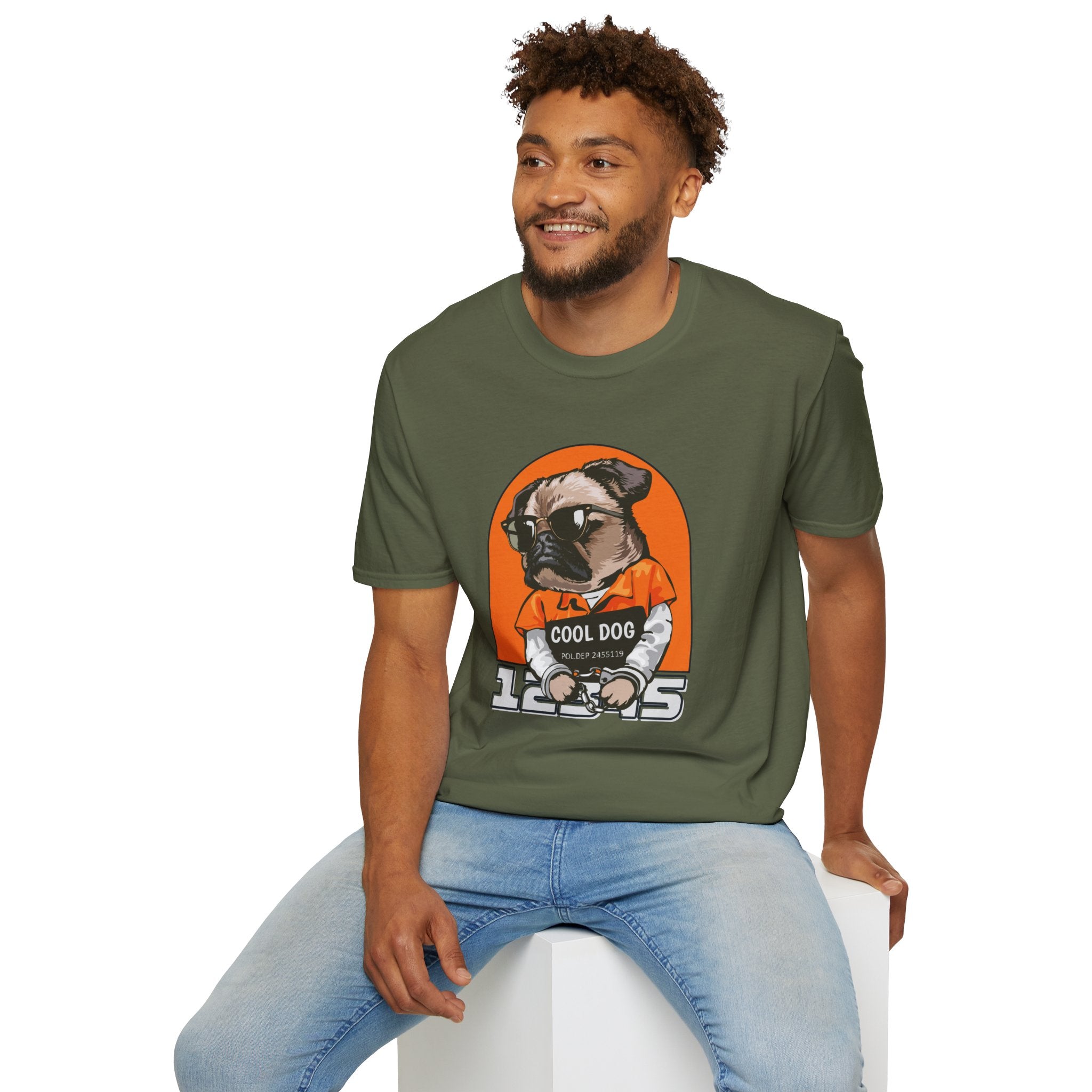 Cool Dog Tee — Retro Pug Graphic T‑Shirt