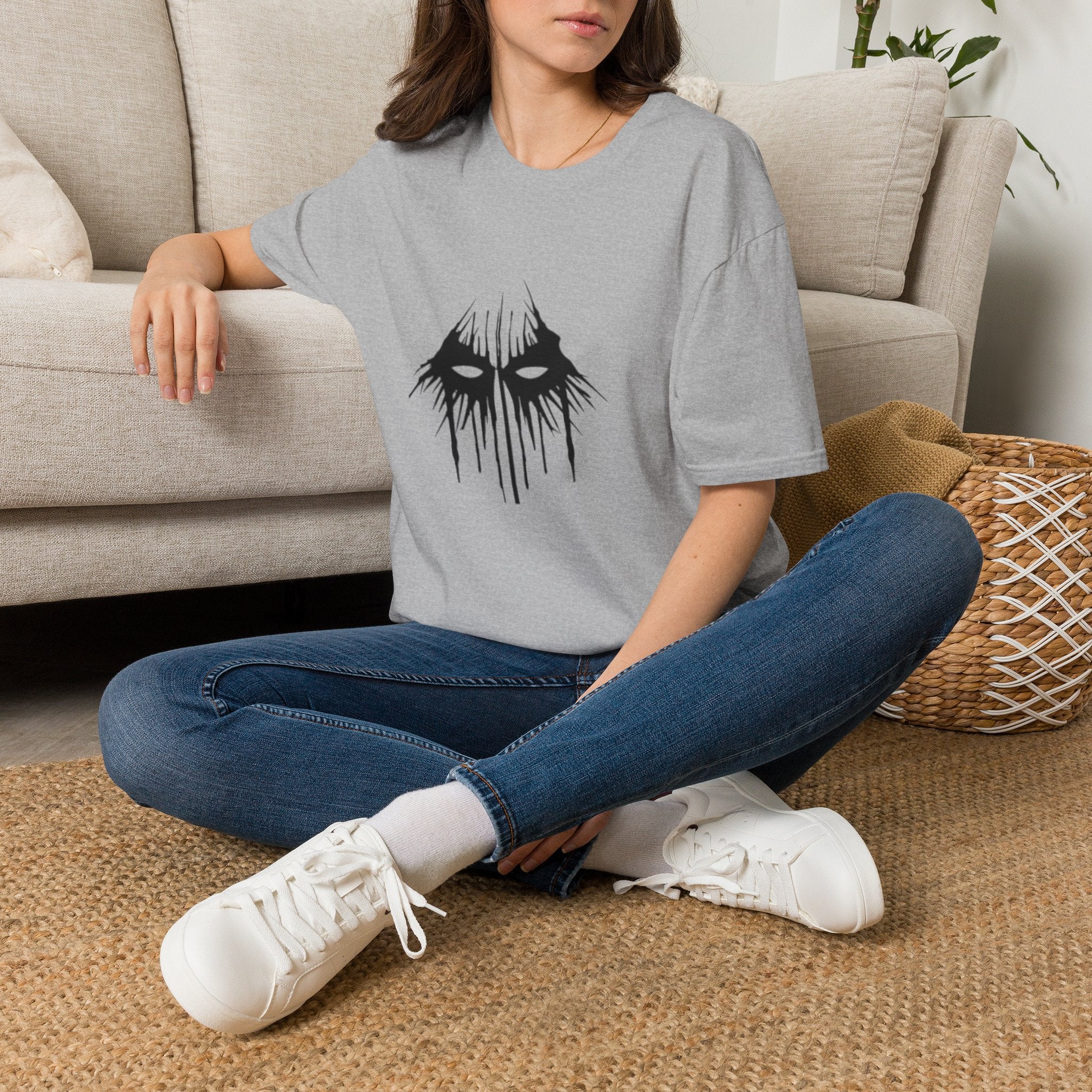 Horror Mask T-Shirt — Dripping Eyes Graphic Tee