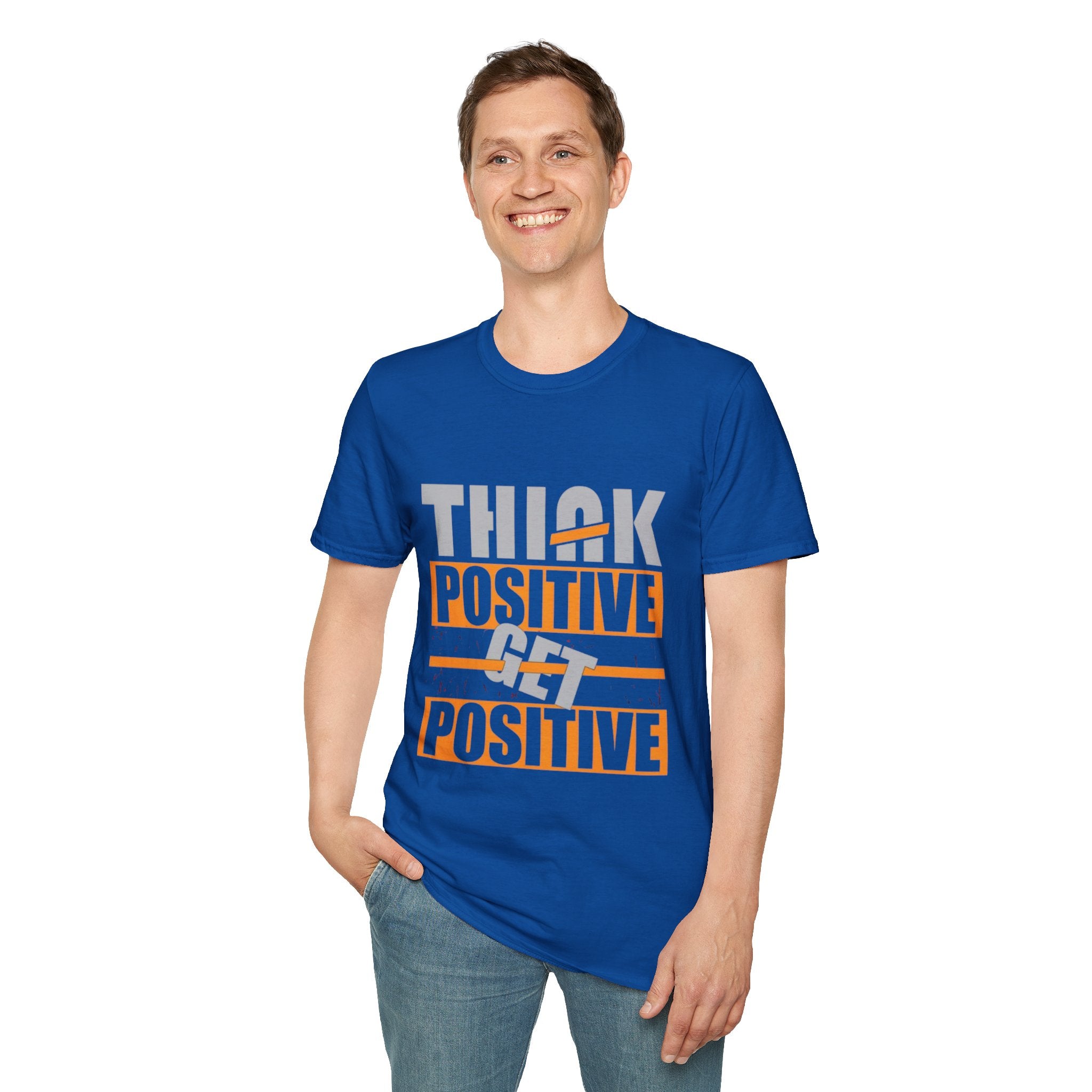 Think Positive T-Shirt — Motivational Graphic Tee