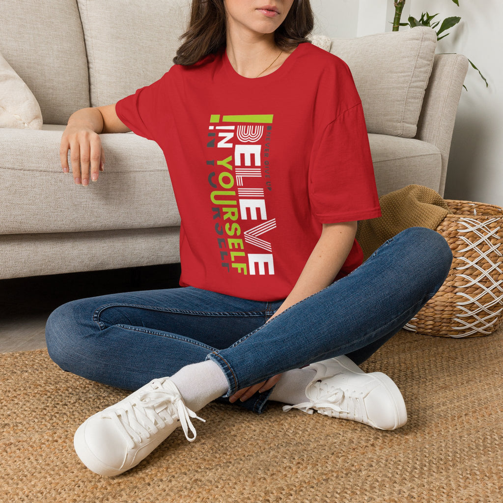 T-Shirt — "Be Yourself" Vertical Motivational Graphic Tee