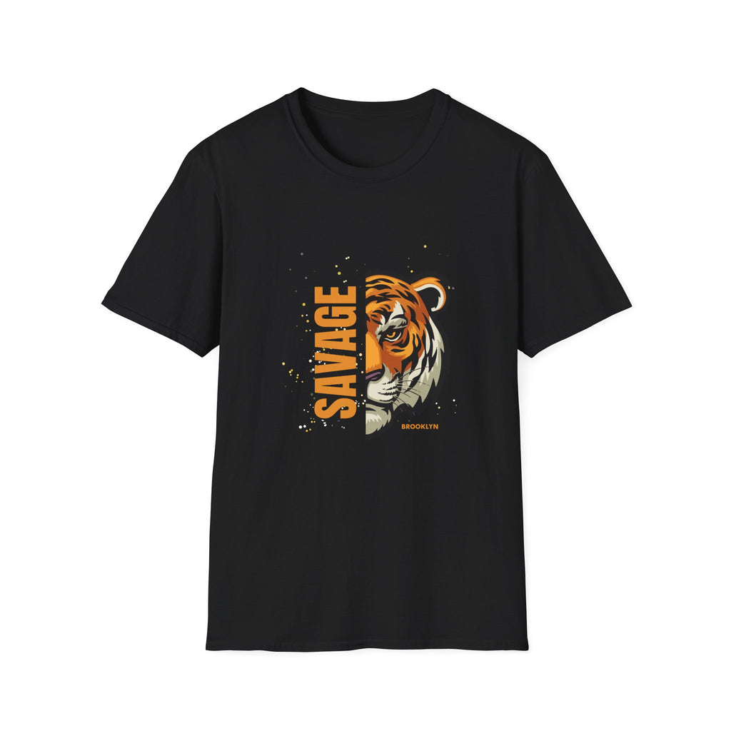 T-shirt graphique tigre sauvage — T-shirt vintage audacieux à tête de tigre