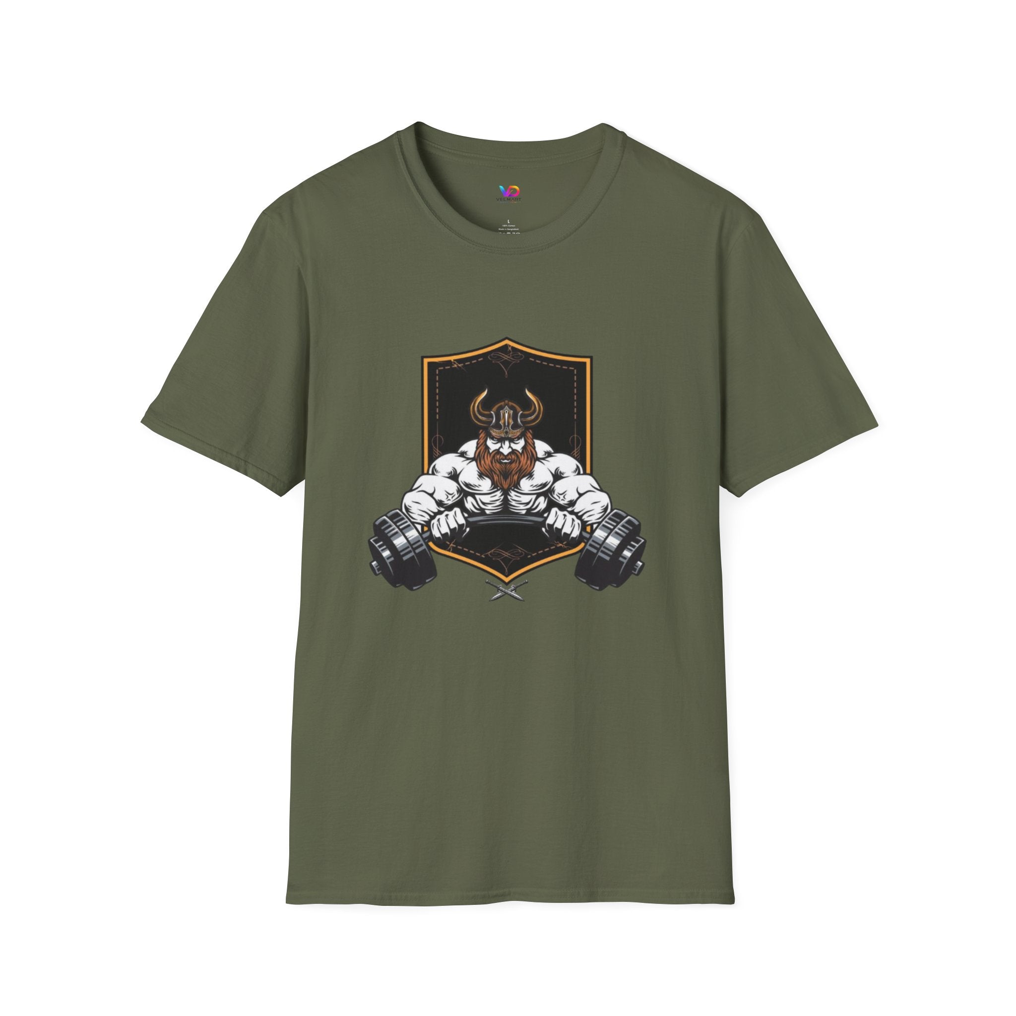 Viking Barbell T-Shirt — Norse Strength Gym Tee